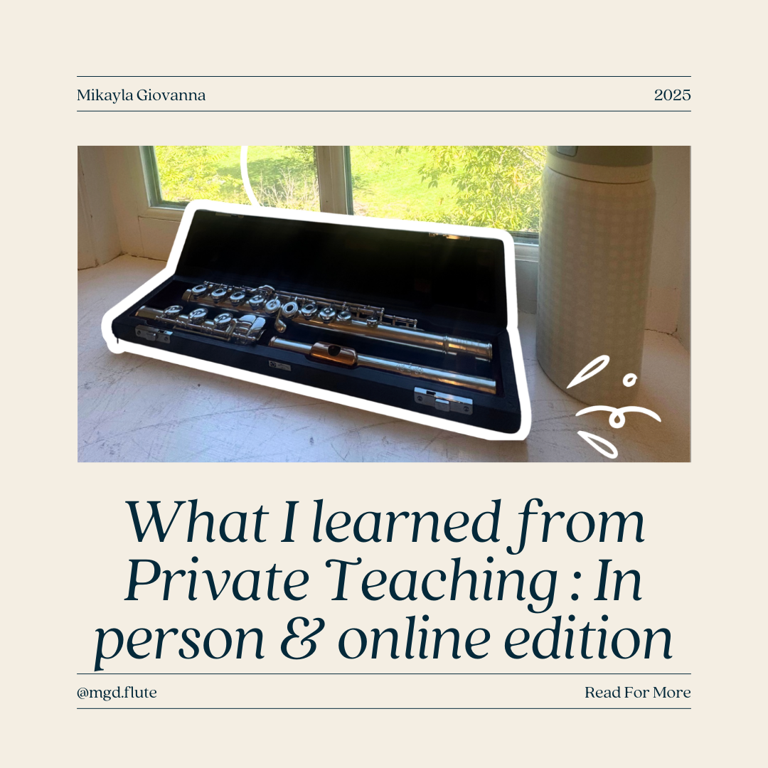 What I Learned from Private Teaching: In person &amp; online edition