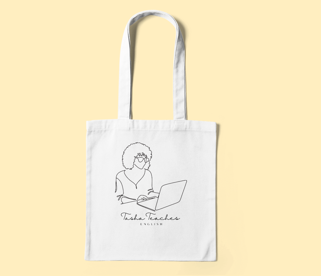 Tasha Teaches English Tote Bag