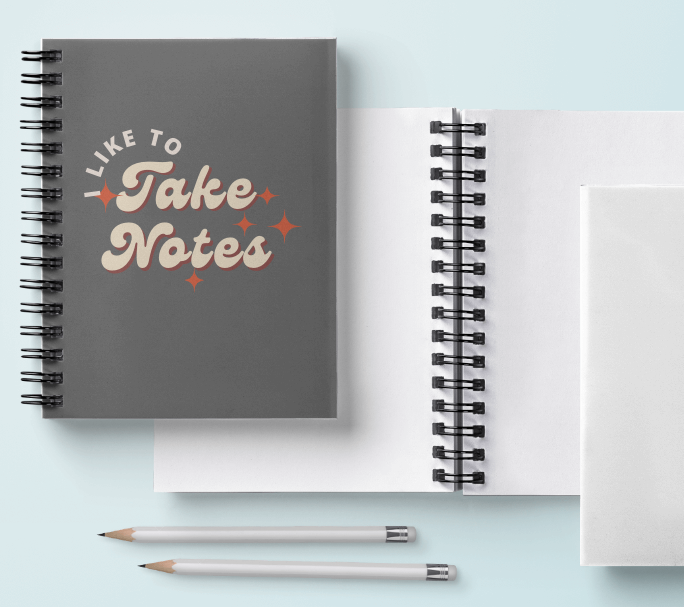 I like to take notes