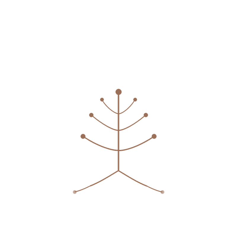 a graphic depicting many nodes within a tree structure, symbolizing NARM's relational and attachment focused approach