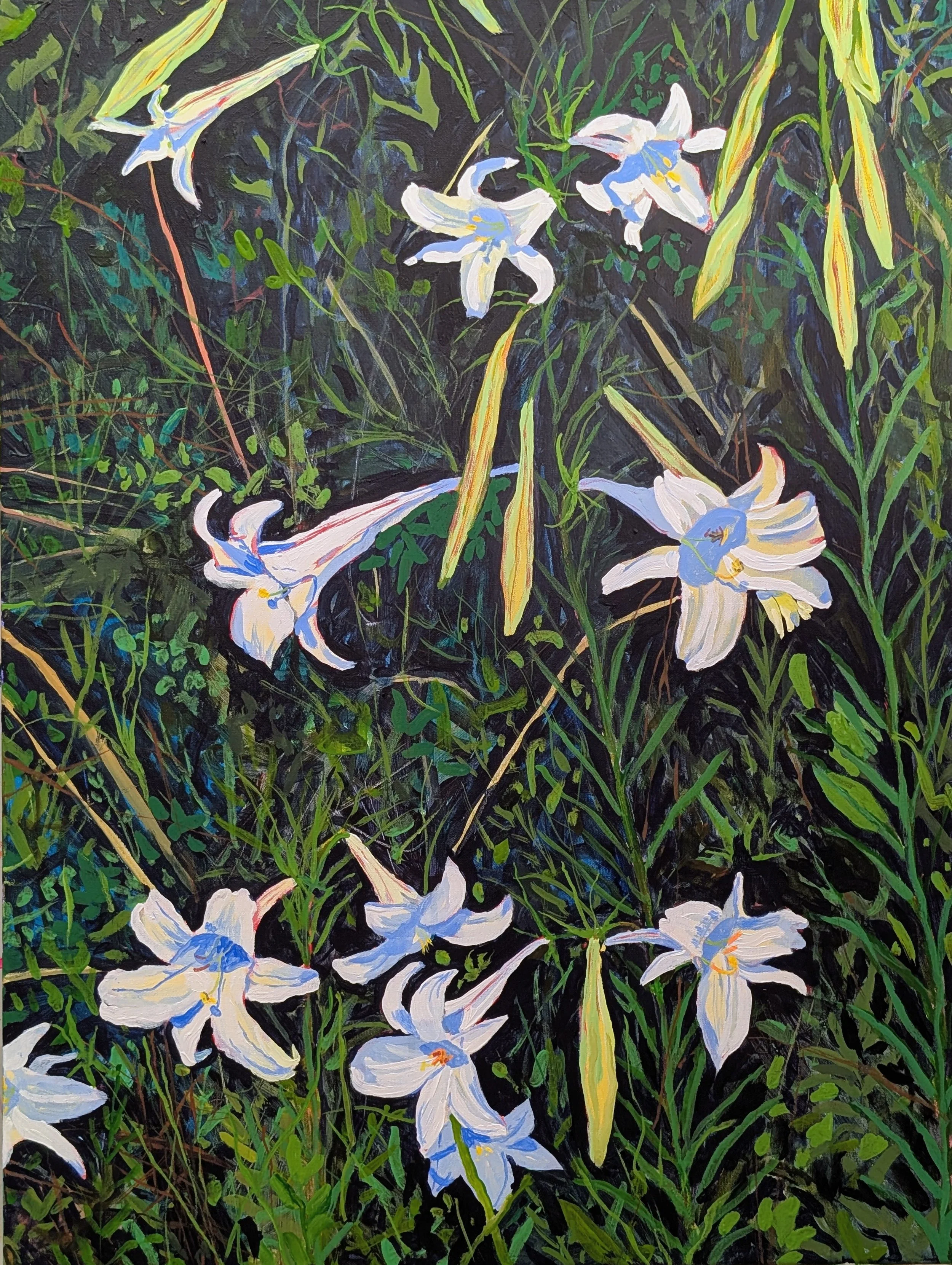 Passing By - acrylic on linen, 18x24 inches