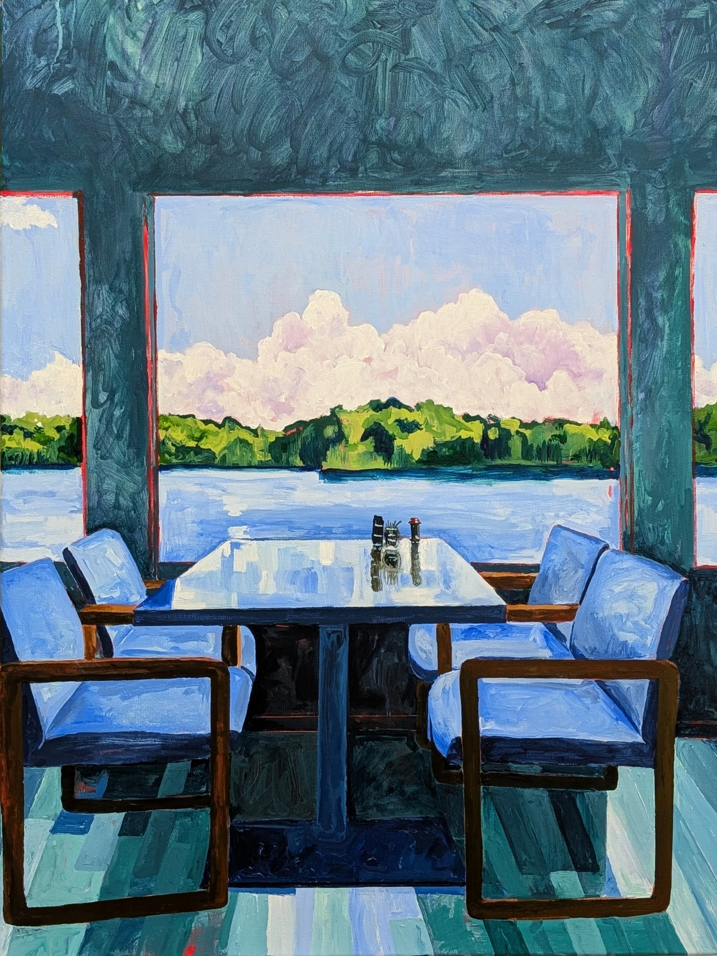 Post Meridiem - acrylic on linen, 18x24