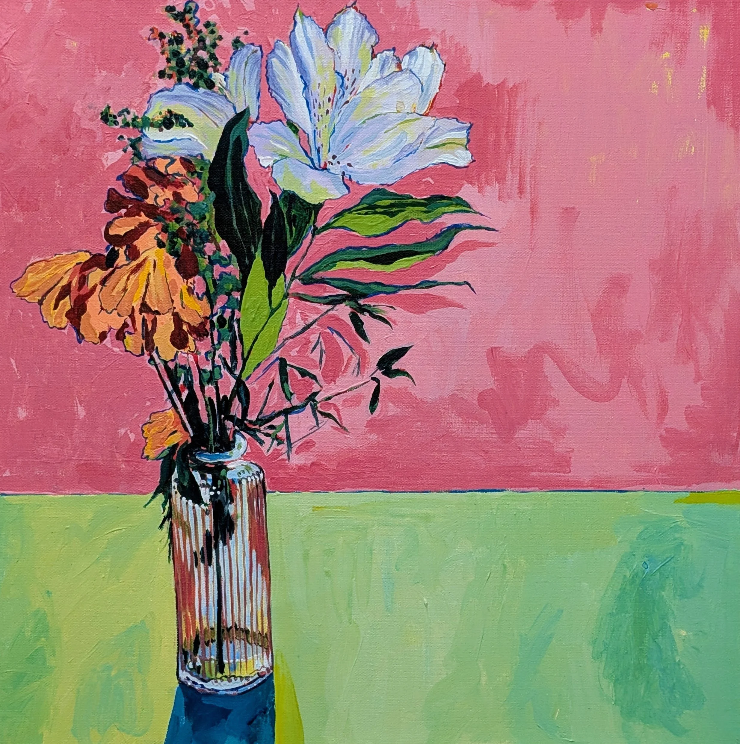 A Familiar Place - acrylic on linen, 12x12 inches