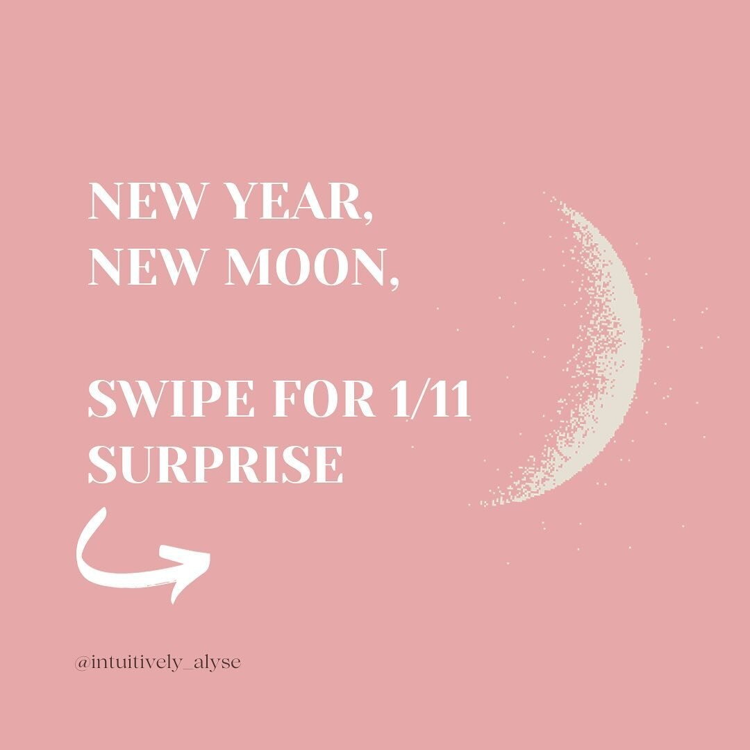 1/11 New moon Portal! 🌑

No special code needed, just shop the 1/11 sale section on my appointment page! 

Offers available now thru Saturday ✨

Happy New year, and new moon. I hope this new moon brings you some clarity, lifts the fog, and allows yo