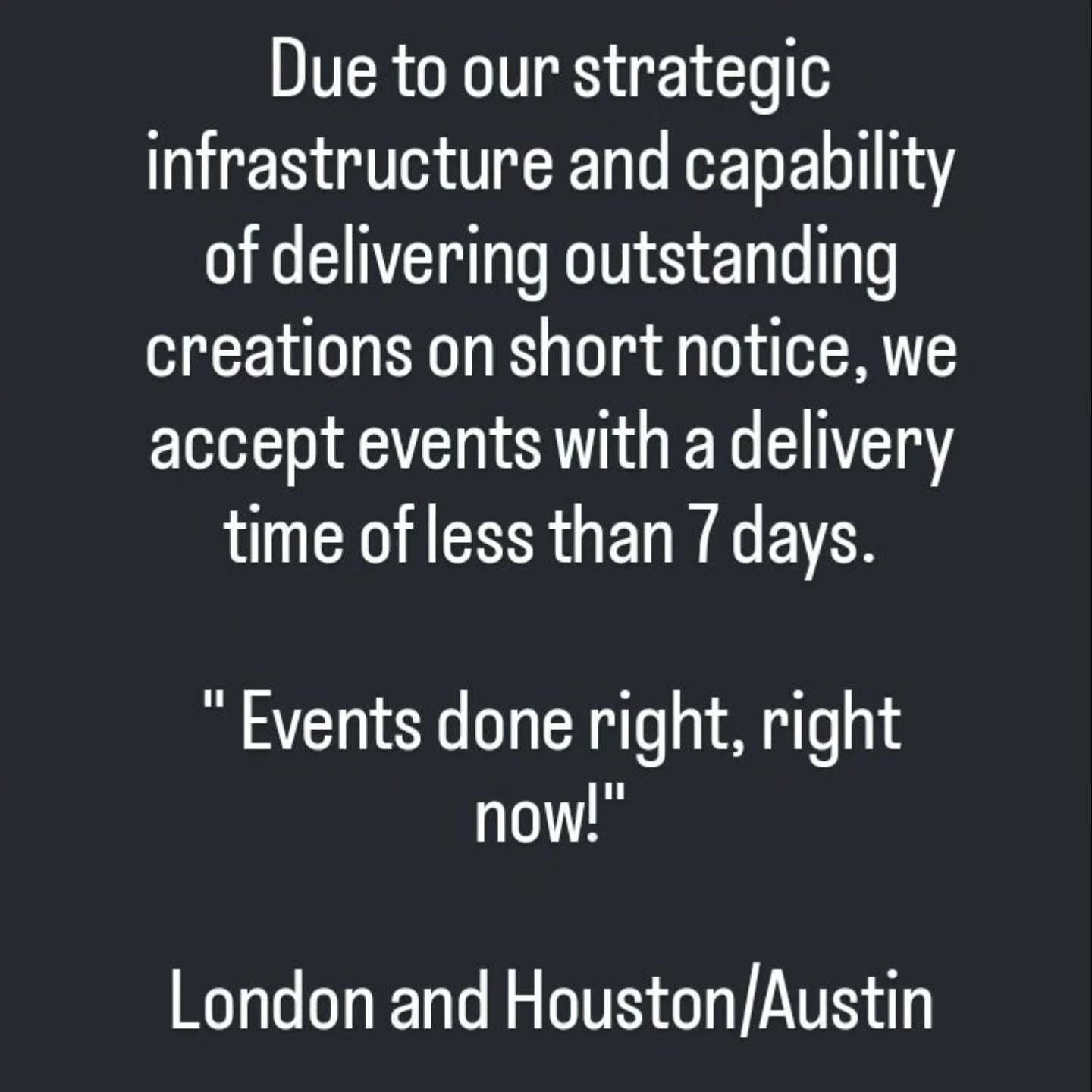 "Events done right, right now!"
#HoustonEvents #flowersinlondon #lastminuteevents #weddingsflowers #bridalshowercake #contractflowers #hotelflowers #londonbridal #londonuk #londondesign #houstondesigner #houstonbrides #londonbrides #housto