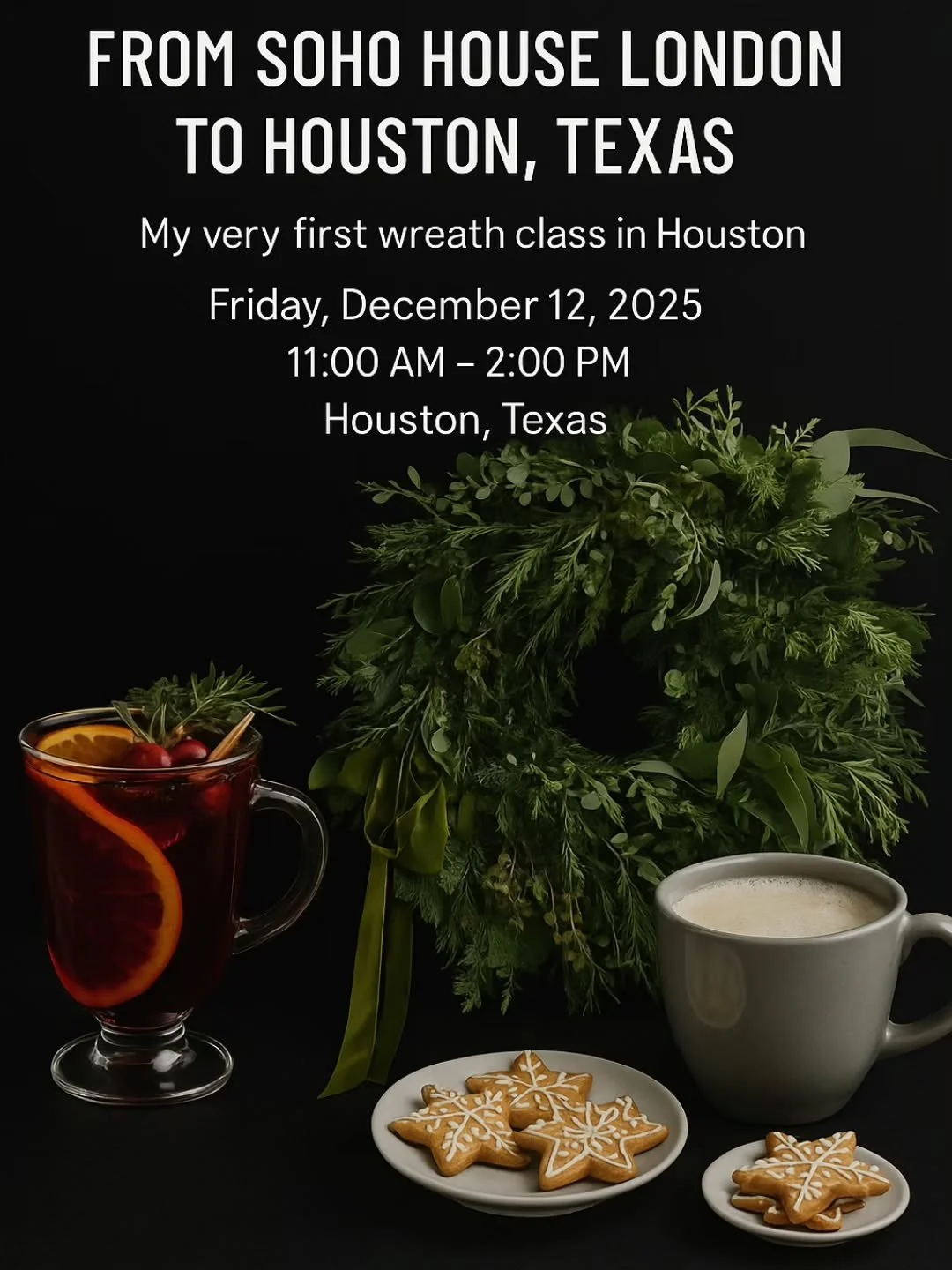 Link in Bio 

After years of designing floral experiences for places like Soho House London and five-star hotels across the UK, I&rsquo;m so excited to host my very first wreath class in Houston, Texas.

Join me at the Four Seasons Hotel Houston for 