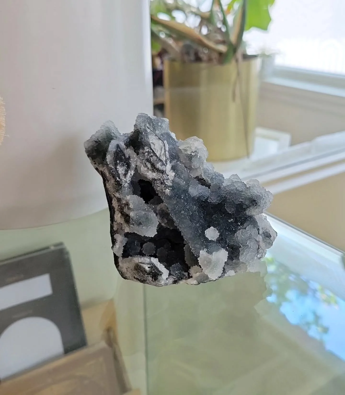 Blue Chalcedony &quot;Kinship&quot; 💙 The name of this crystal speaks for itself. Blue Chalcedony promotes harmony and goodwill within relationships. The color blue activating the Throat Chakra supports clear, intentional communication with others. 