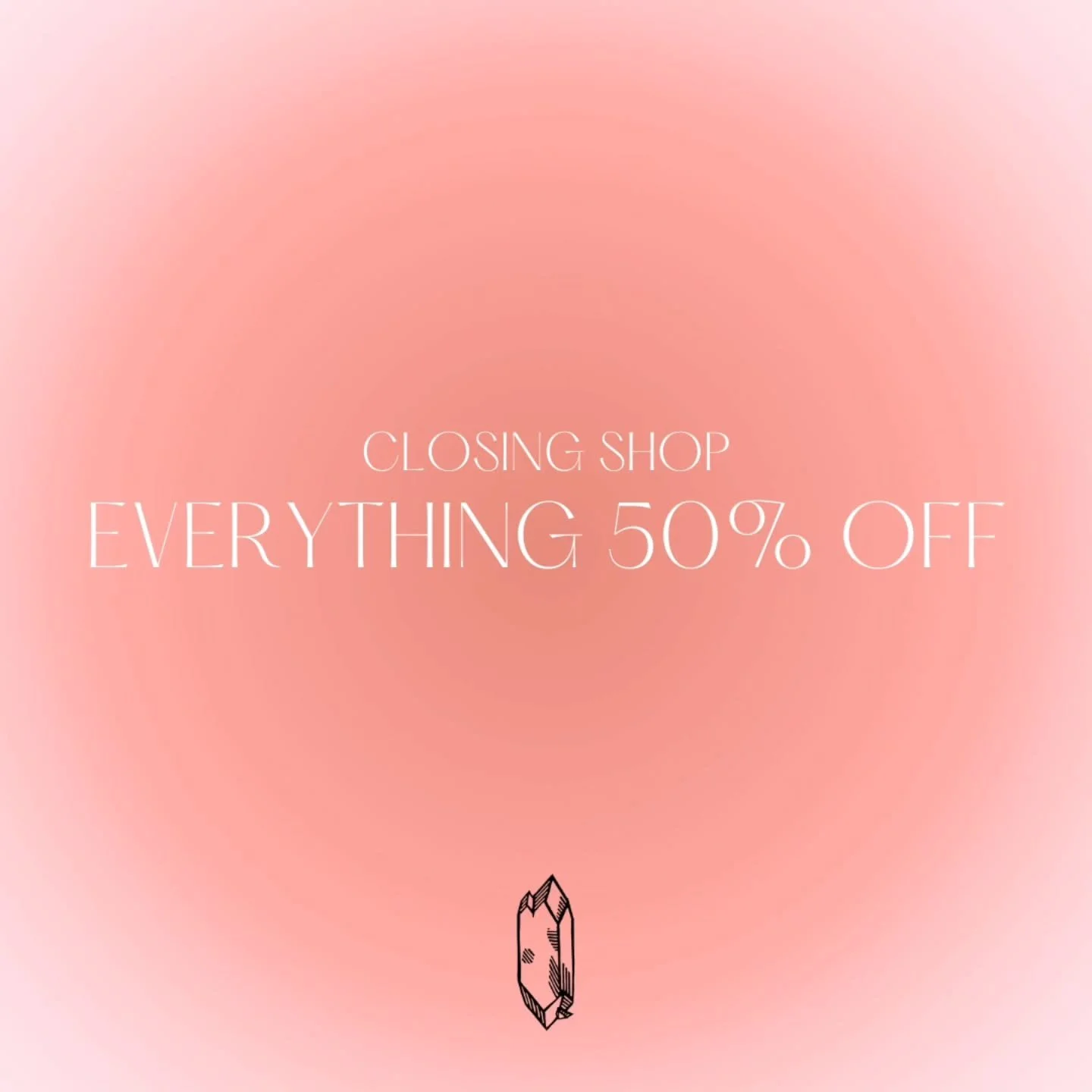 It's not a goodbye, but a see you later 👋 Link in bio. #closingsale #sabbatical