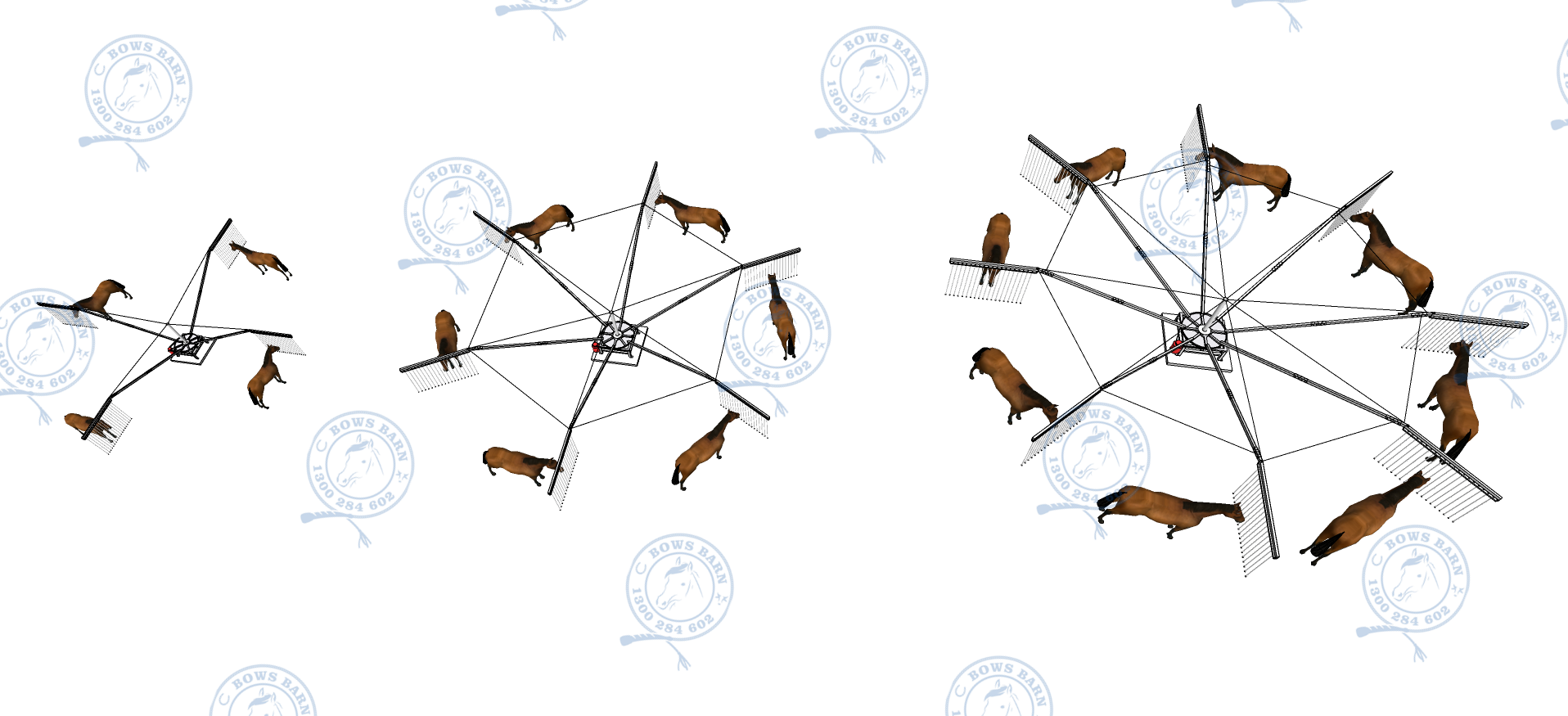 Horse Walkers — Bow's Barn Purchase Portable Horse Stables and