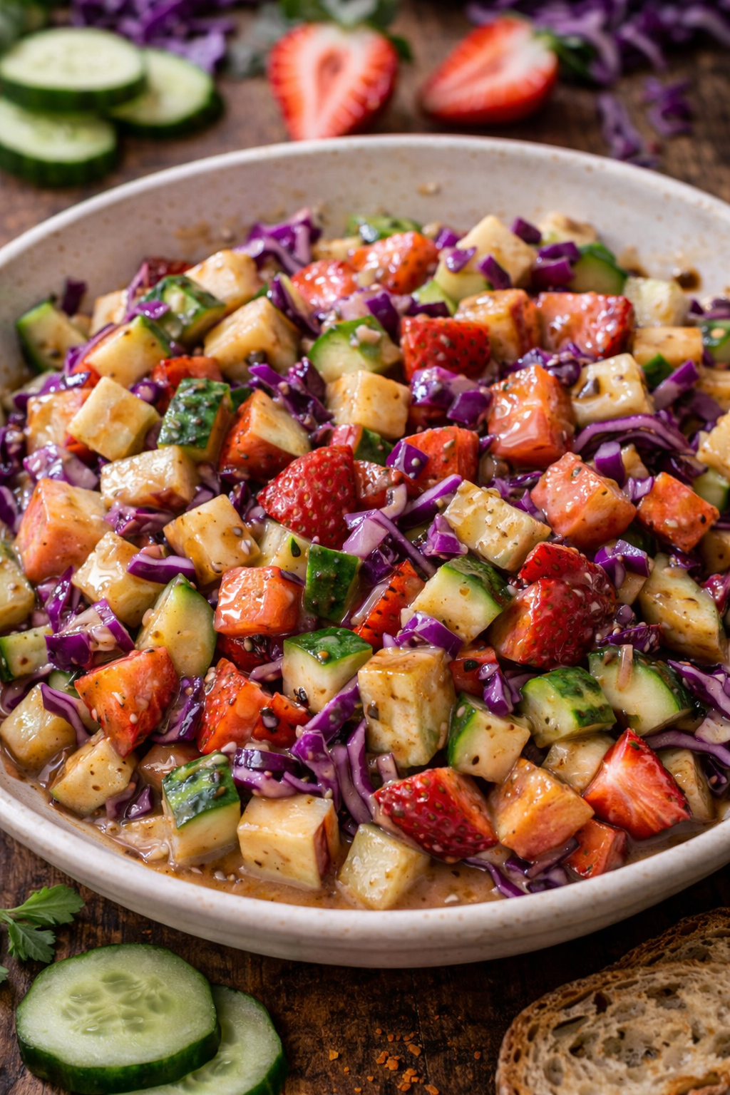 CABBAGE + CUCUMBER SALAD