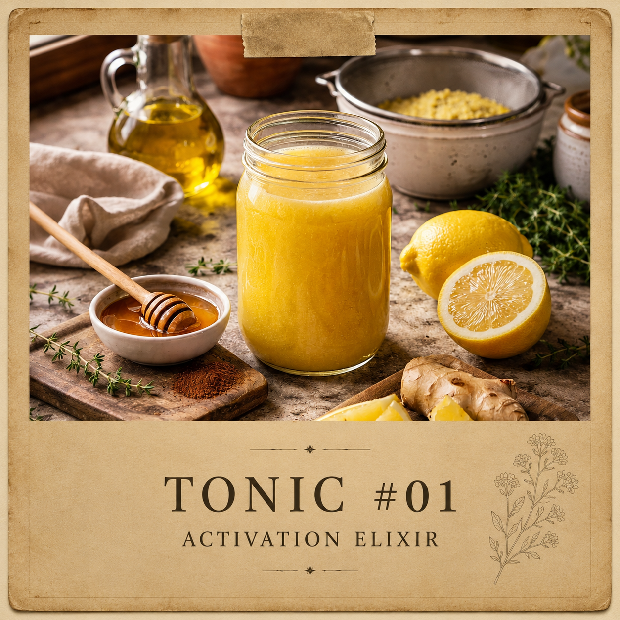       
  
   
 A grounding, warming tonic designed to support digestion, circulation, and liver flow while gently reducing bloating and inflammation.   This is not a cleanse. 
  INGREDIENTS     1 organic lemon, whole    1-inch piece fresh ginger, ski