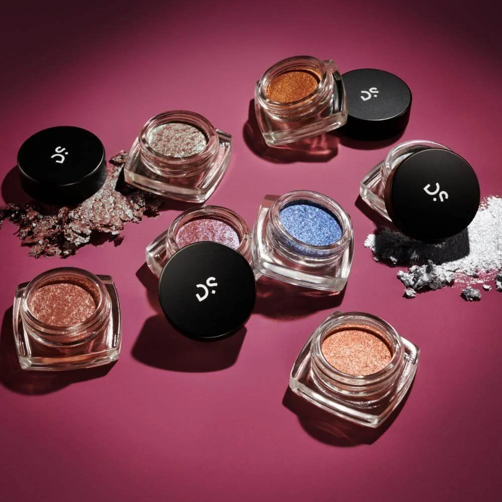 Metal Leaf Shadow Pot, Shades Named: Disco Ball, Mic Drop, Smashed Crystal, All of the Lights, Night Fever, Party Trick, Mega Watt