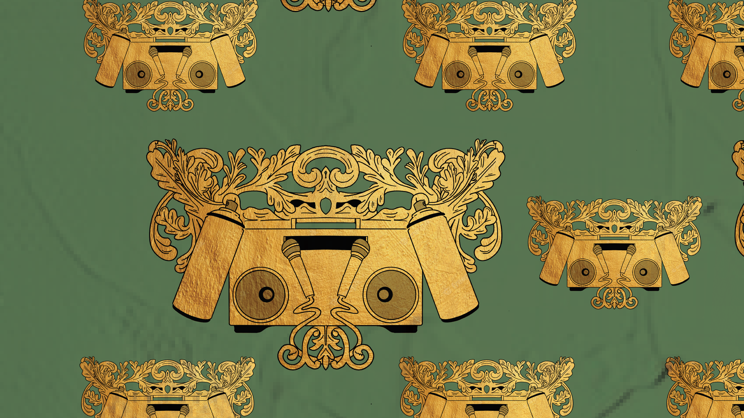 Hyphy Baroque Wall Paper