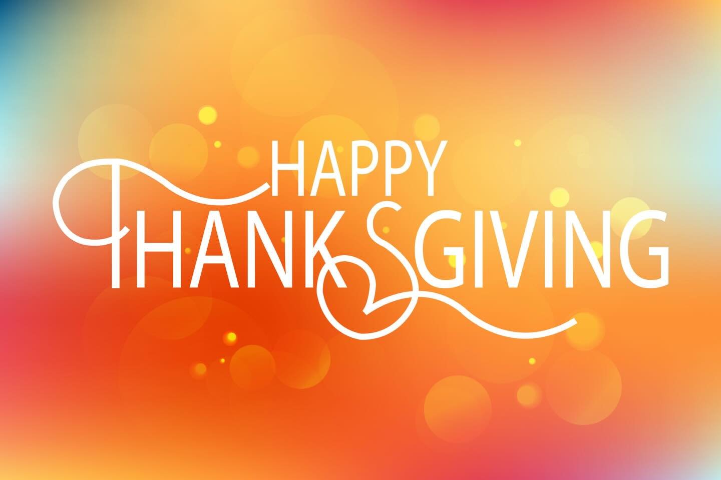 Happy Thanksgiving! We are grateful for all of your support.