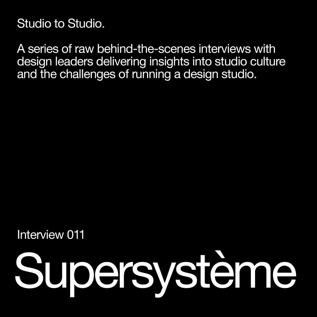 Next up on Studio to Studio, we're talking with the talented Eveline and Marie-France from one of my favourite design studios @supersysteme. We talk studio culture, the design scene in Montreal and typographic identities.
-
Don't miss this one! Hit t