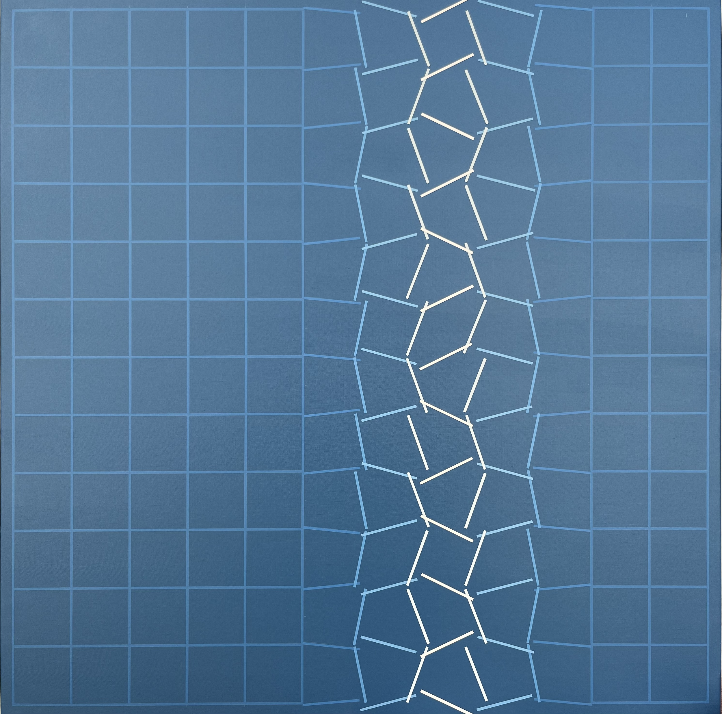 AIR, acrilic sobre lino, 100x100cm, 2025