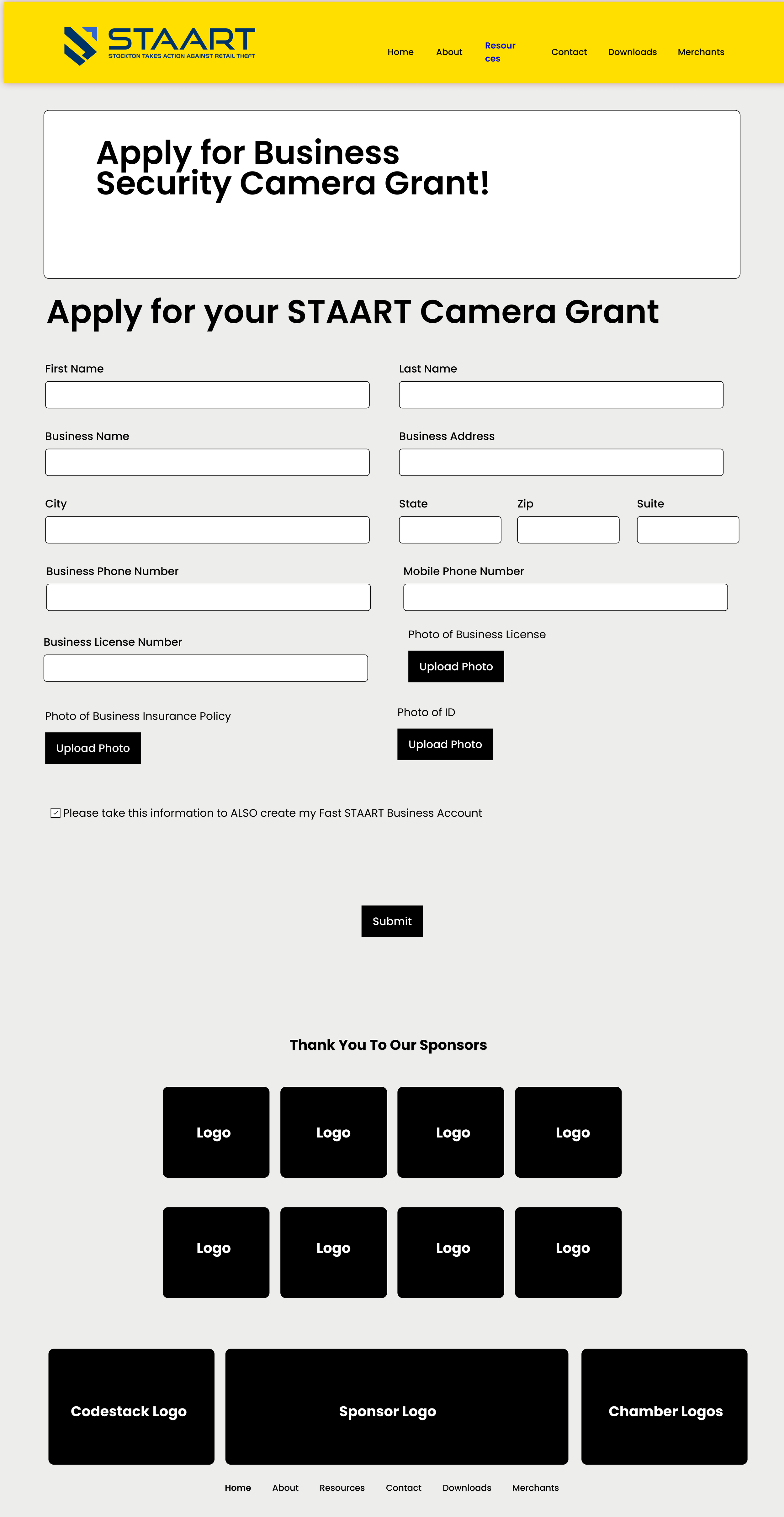 the fourth lo-mid fidelity prototype apply for business security camera grant