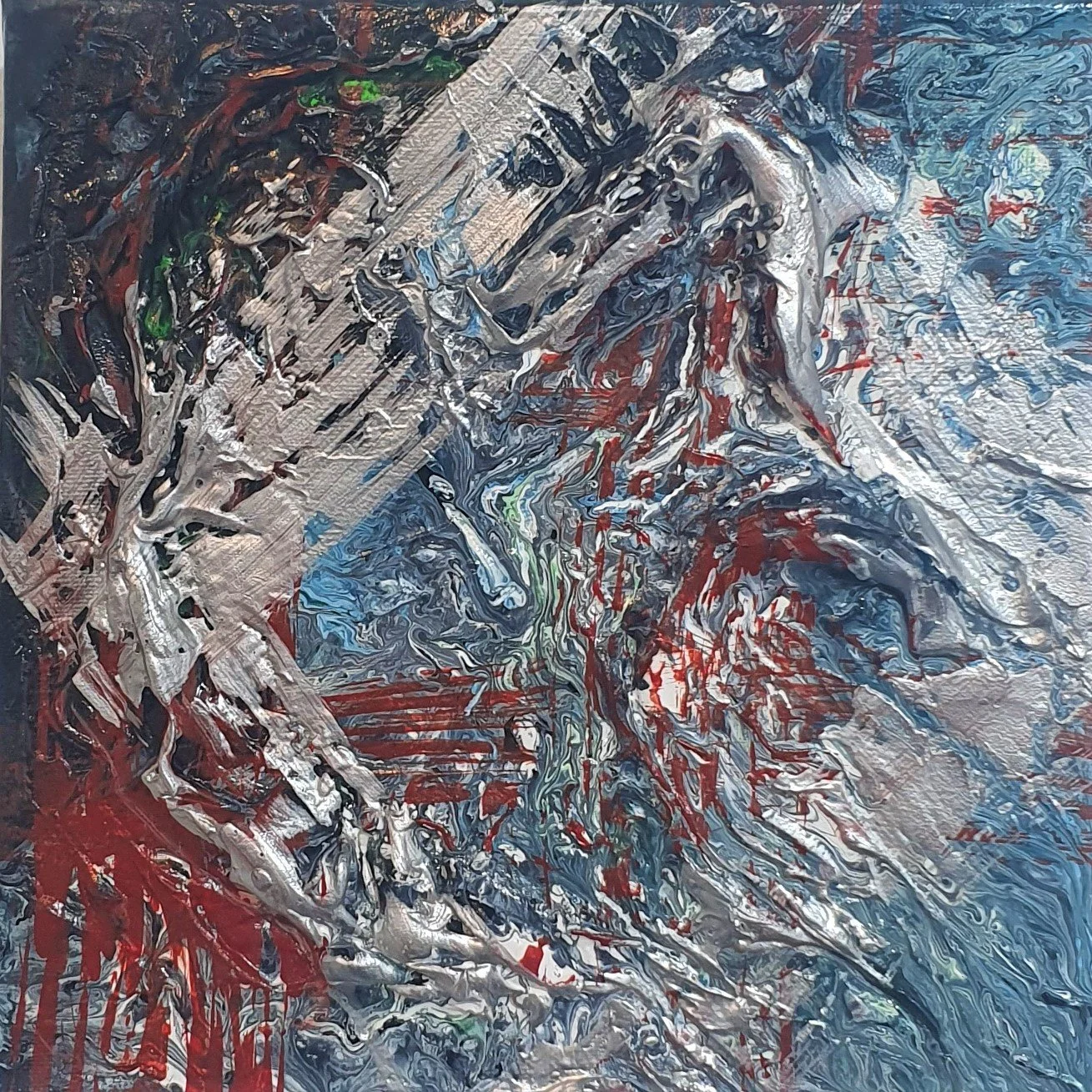 scented painting abstract hong kong night