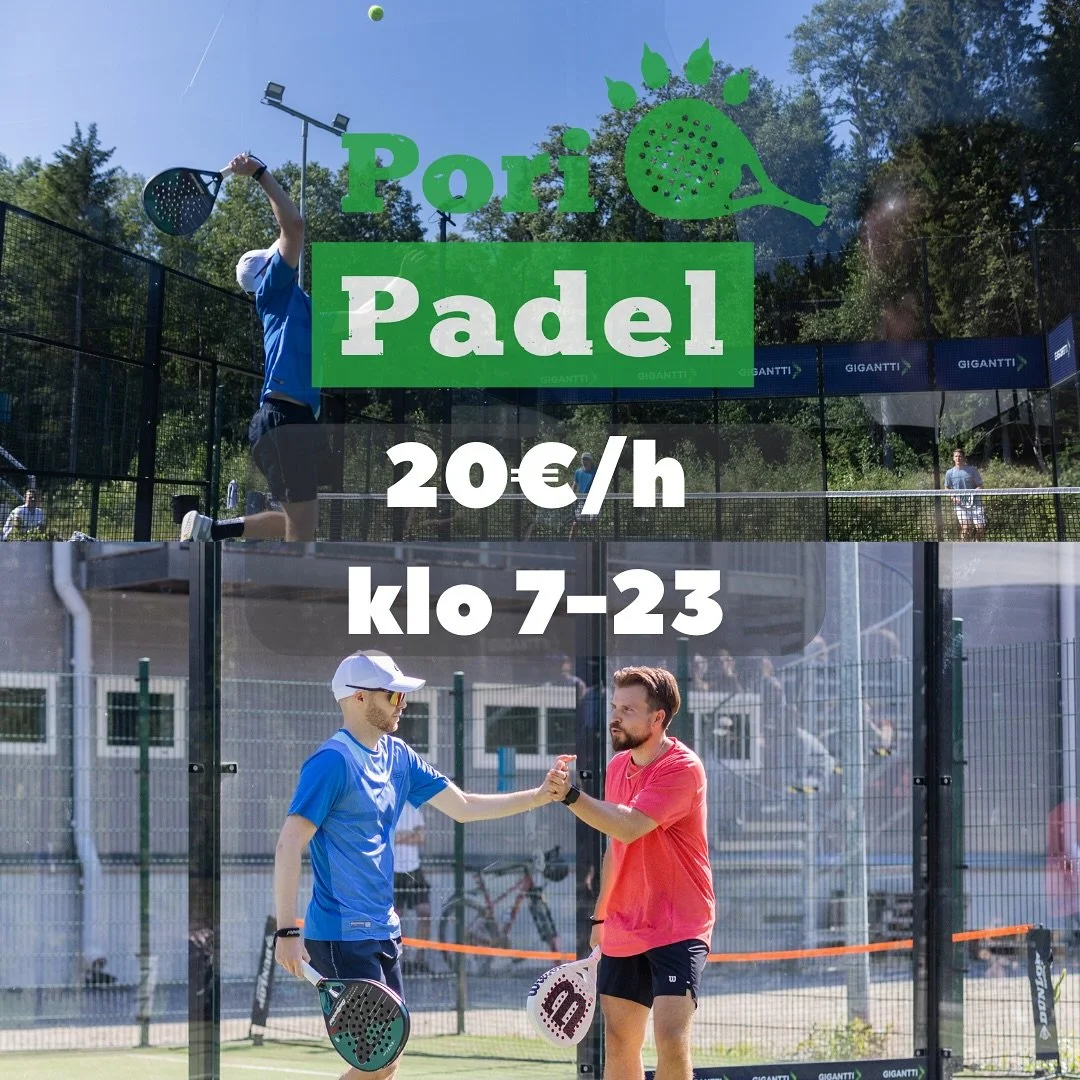 ☀️Viel&auml; kelit h&ouml;llii ☀️

Ny ulos pelaamaan enne ku lumi yll&auml;tt&auml;&auml;! ❄️🎾
Kaikki ulkokenttien vuorot ny vain 20&euro;/h klo 7&ndash;23!

Varaa aika ja nappaa kaveri messiin 👉 n&auml;hd&auml;&auml;n hallil tai verkon toisel puol