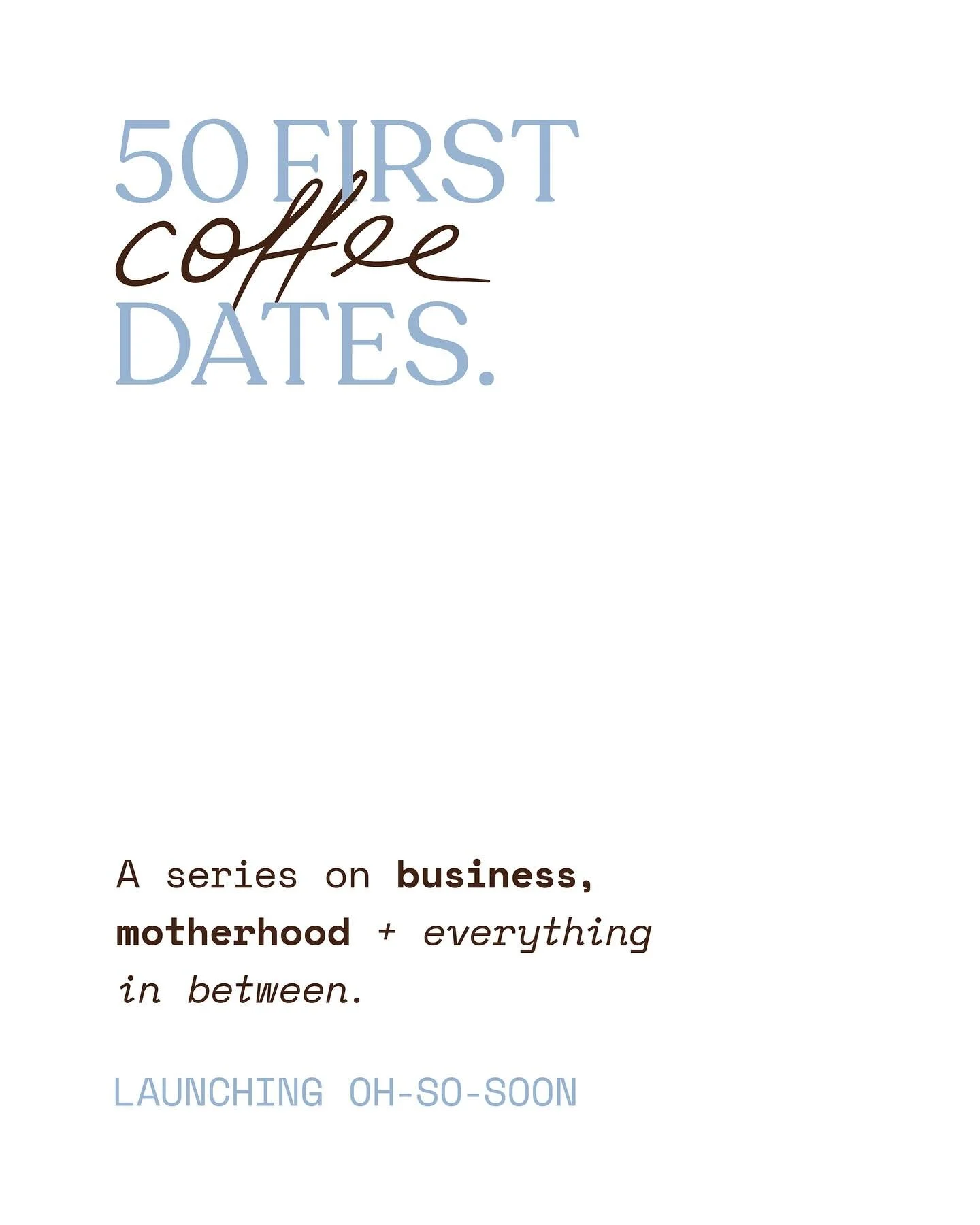 A little side project of mine that has been brewing&hellip; soon x @50firstcoffeedates