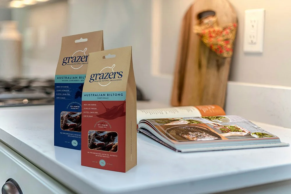 Brand Identity & Packaging for Grazers by On the Upside