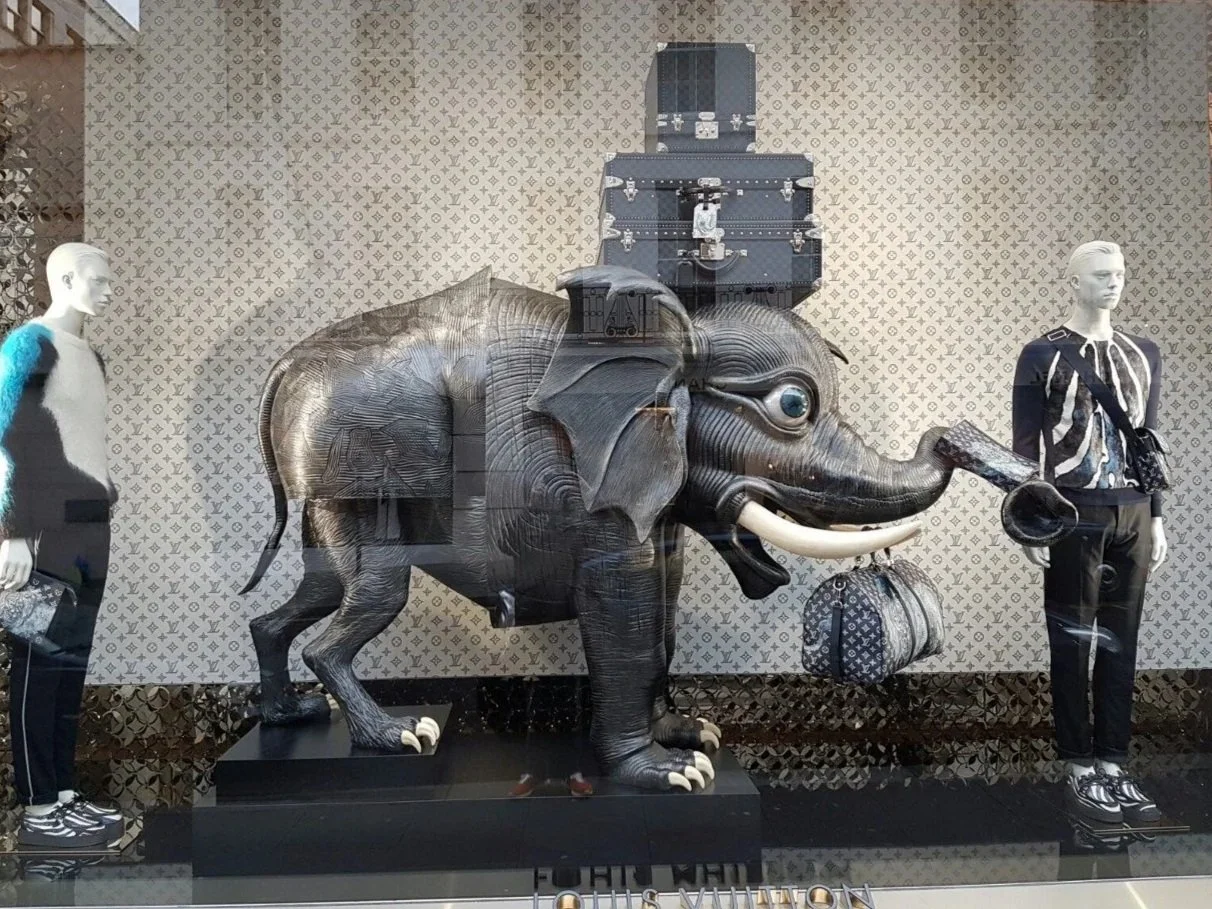 Louis Vuitton Window Display, Chapman Brothers Design, Clay Sculpture, two team job