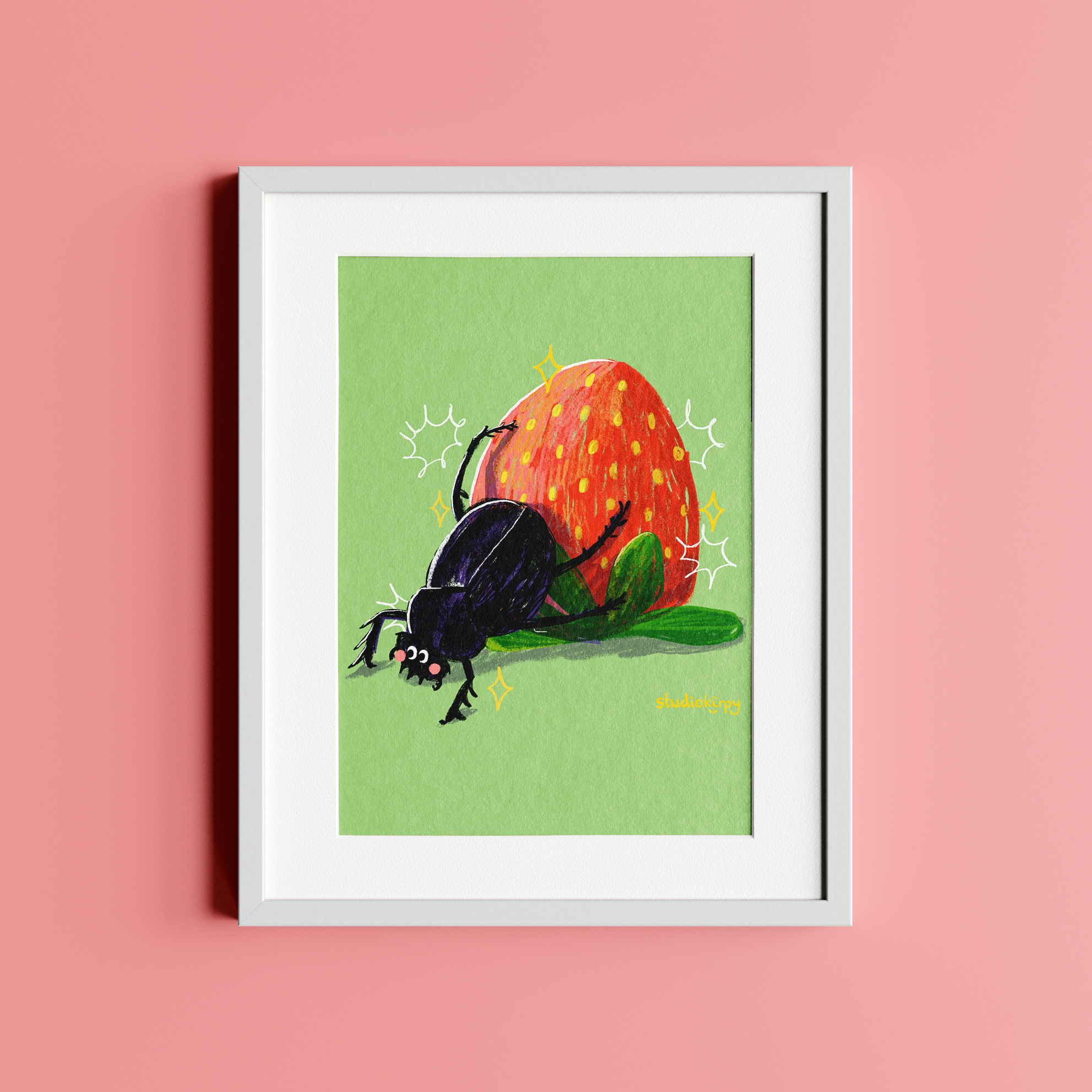 strawbeetle - art print