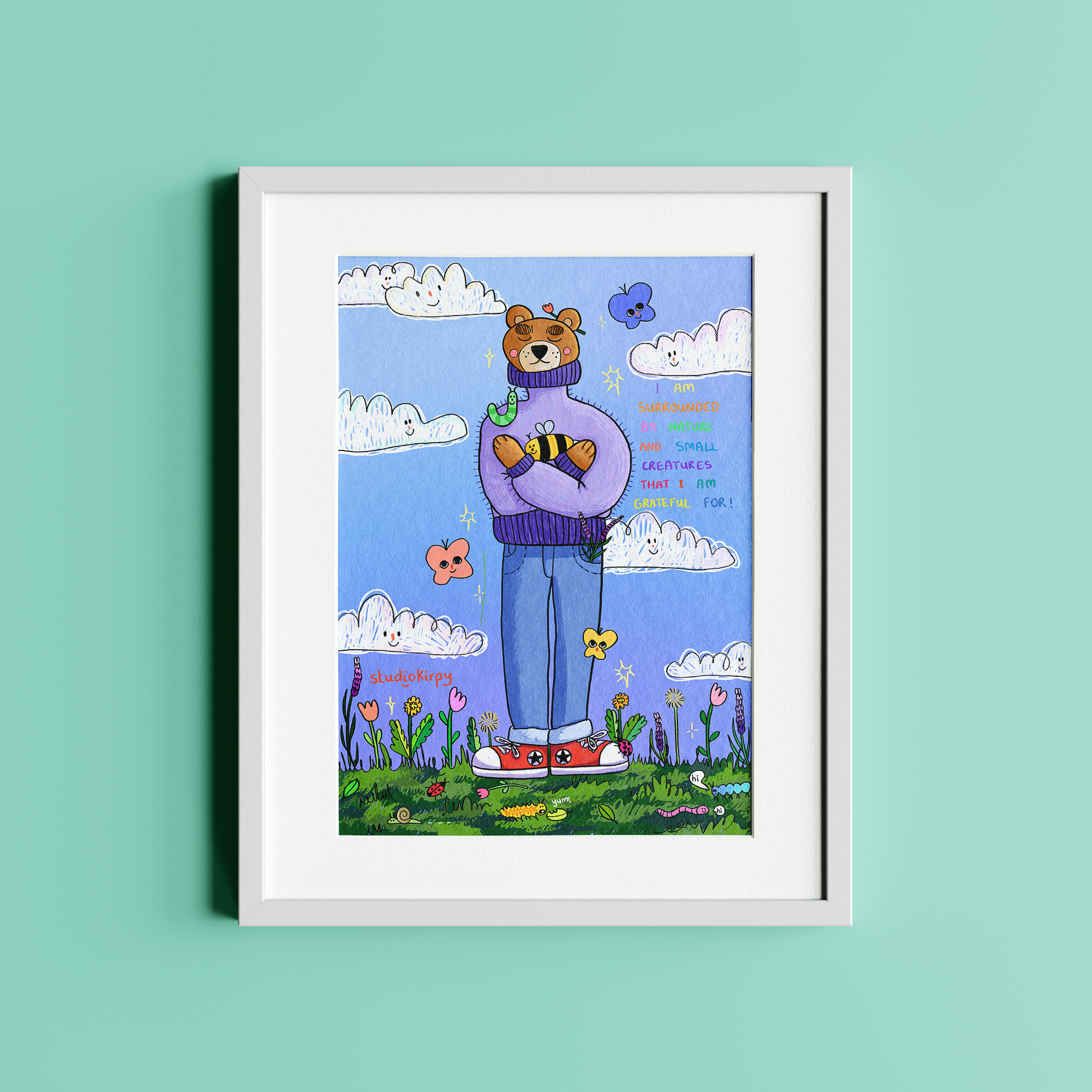 kind bear - art print