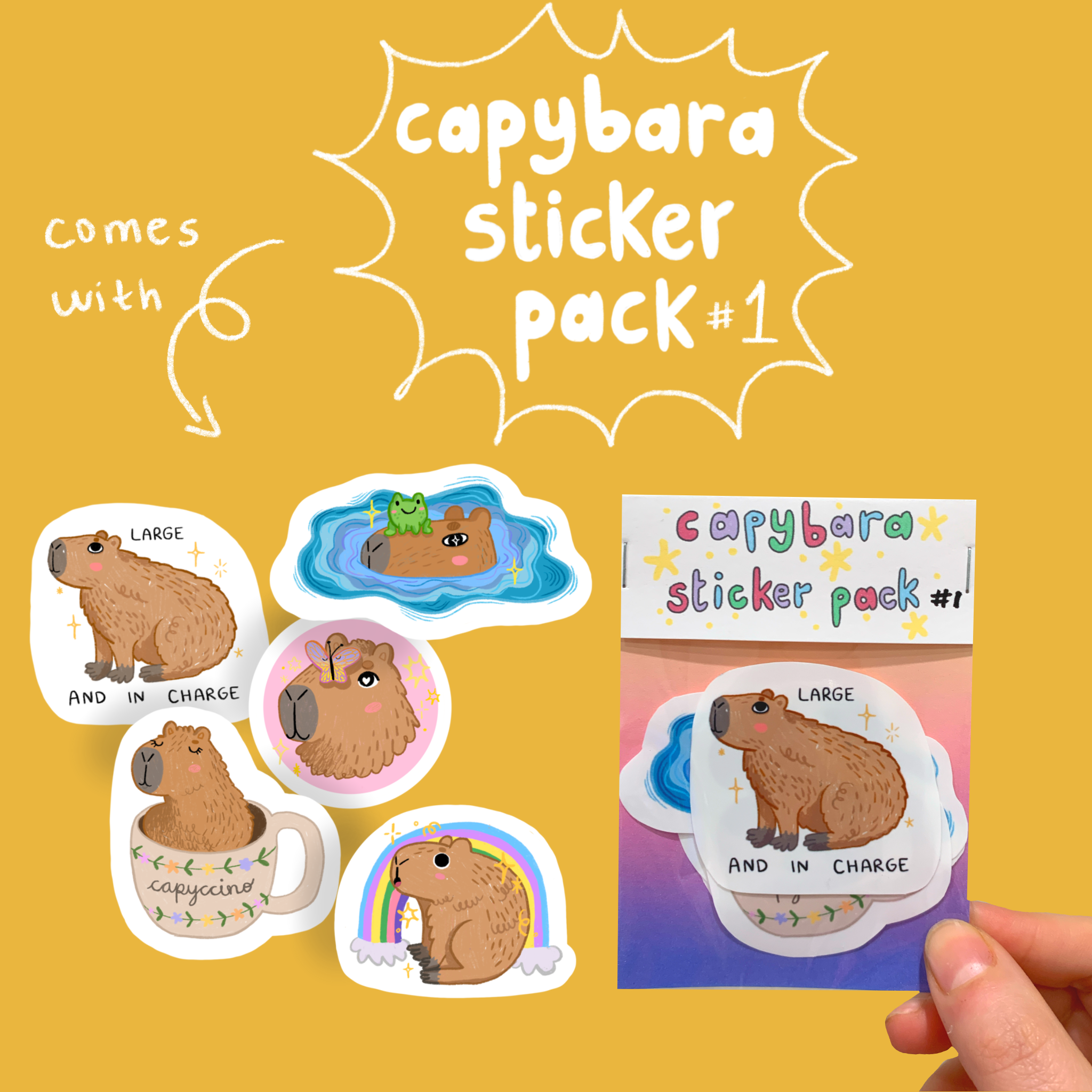 capybara sticker pack #1