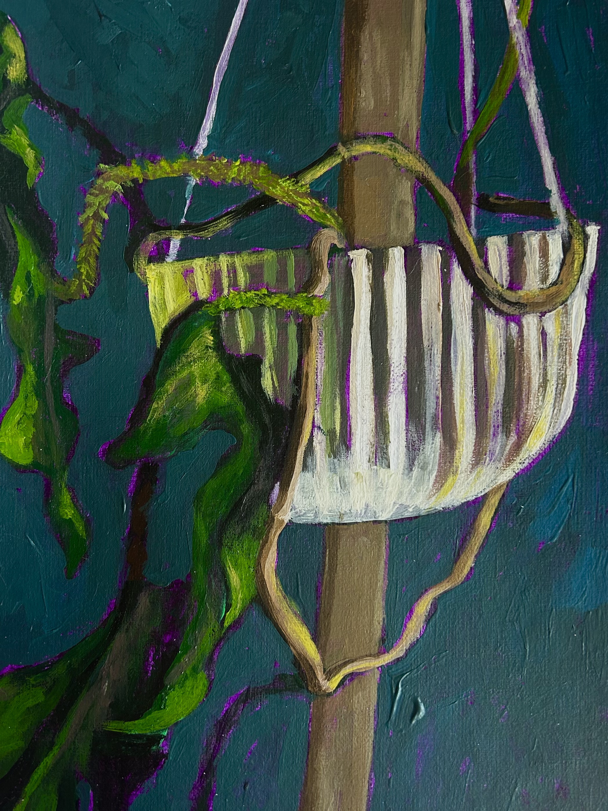 'indoor plant' acrylic paint, 2024
