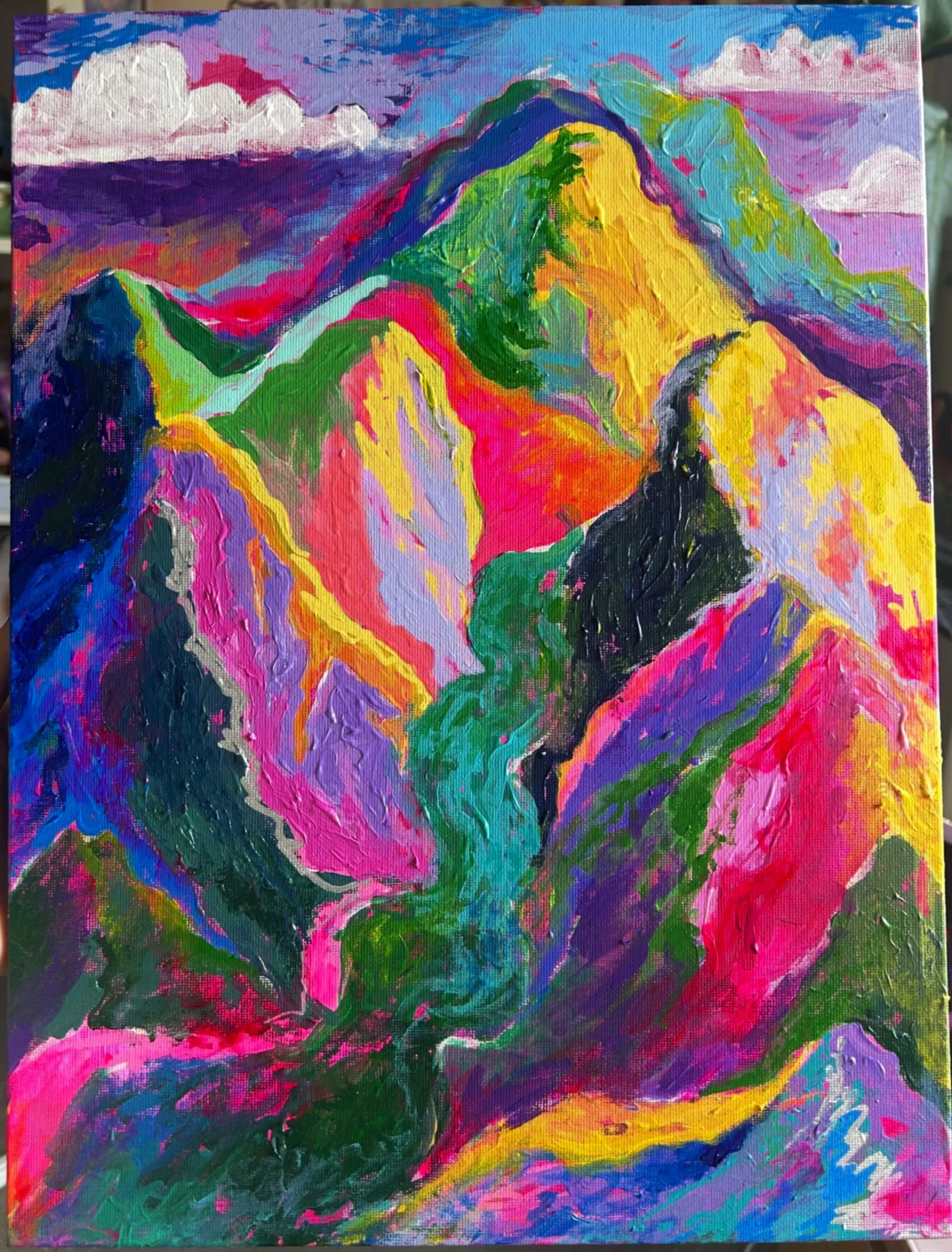 create your own path - original acrylic painting