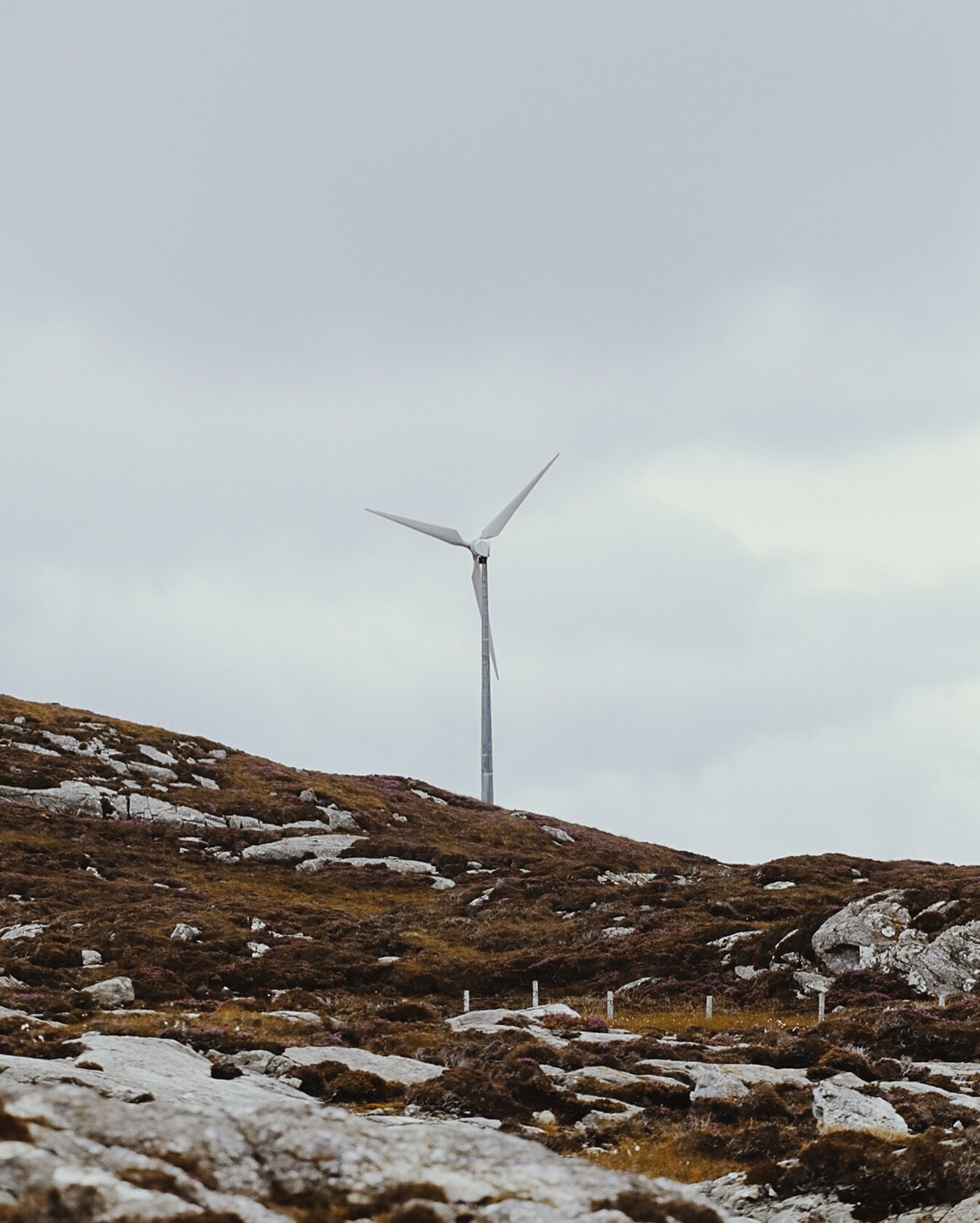 💨 In the vast baron landscape, a lone wind turbine emerges, harnessing the power of the unseen. 🌬️⚙️

Will have been making loads of renewable energy this Christmas that&rsquo;s for sure. 

#LandscapePhotography
#ScotlandScenery
#RoadTripAdventures