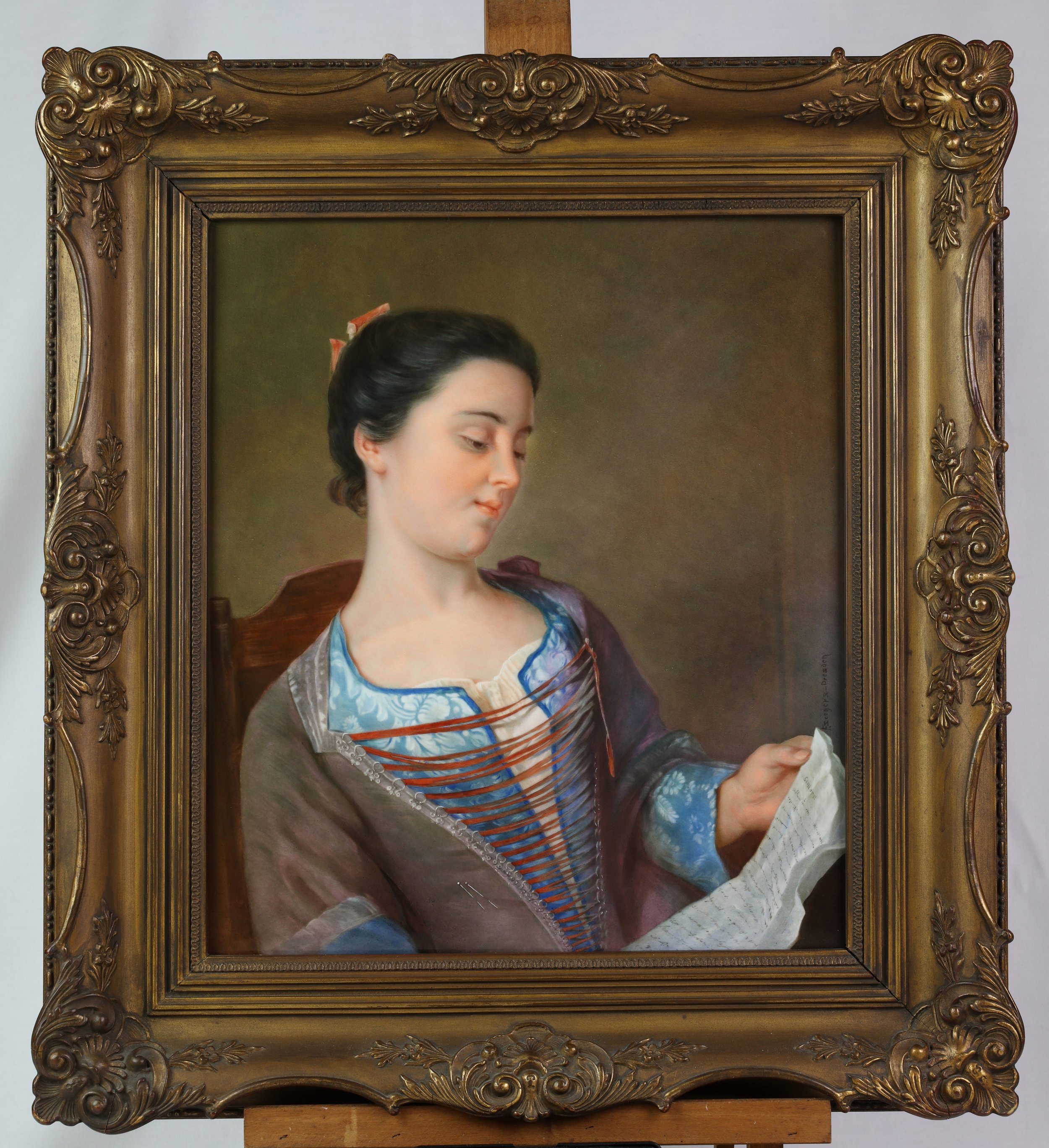A KPM Porcelain Plaque