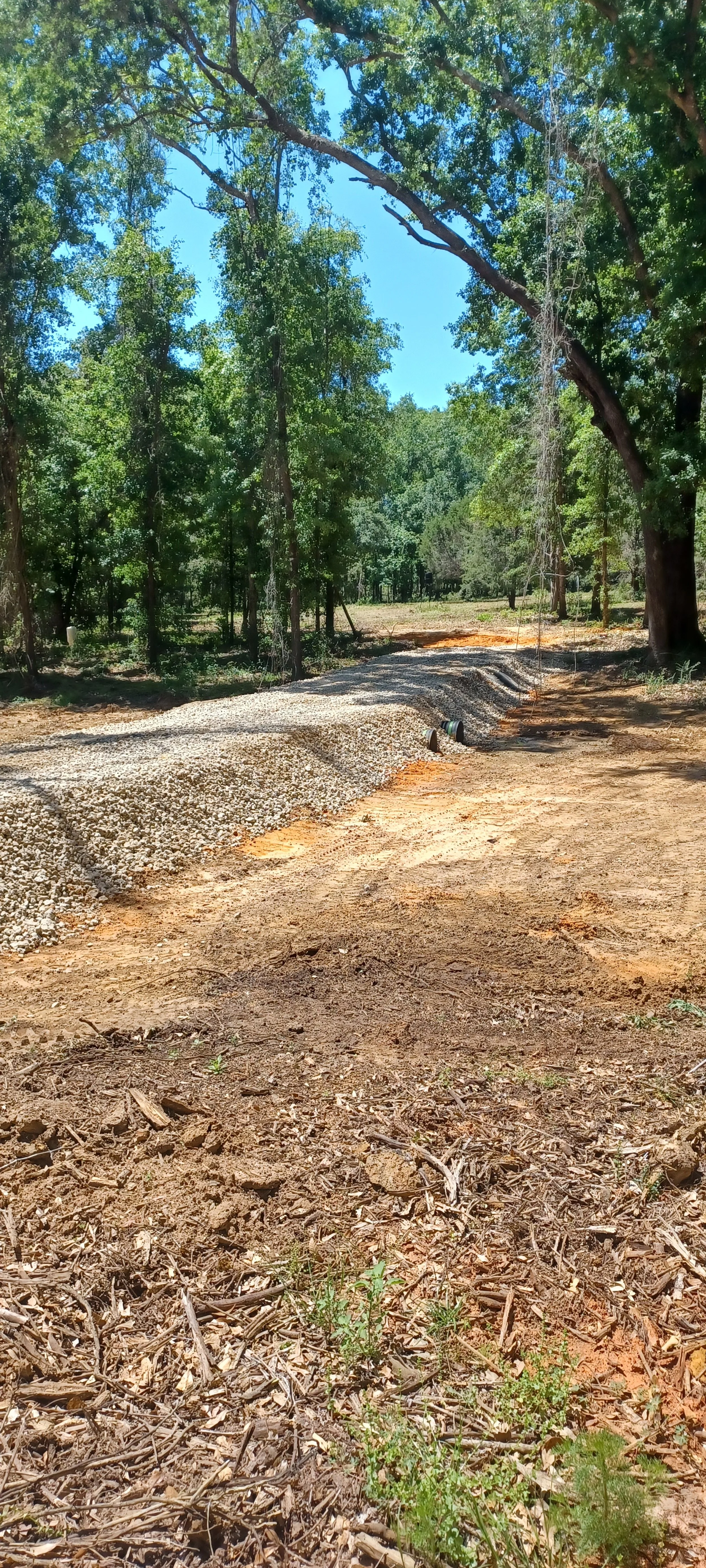 Culvert and driveway installation