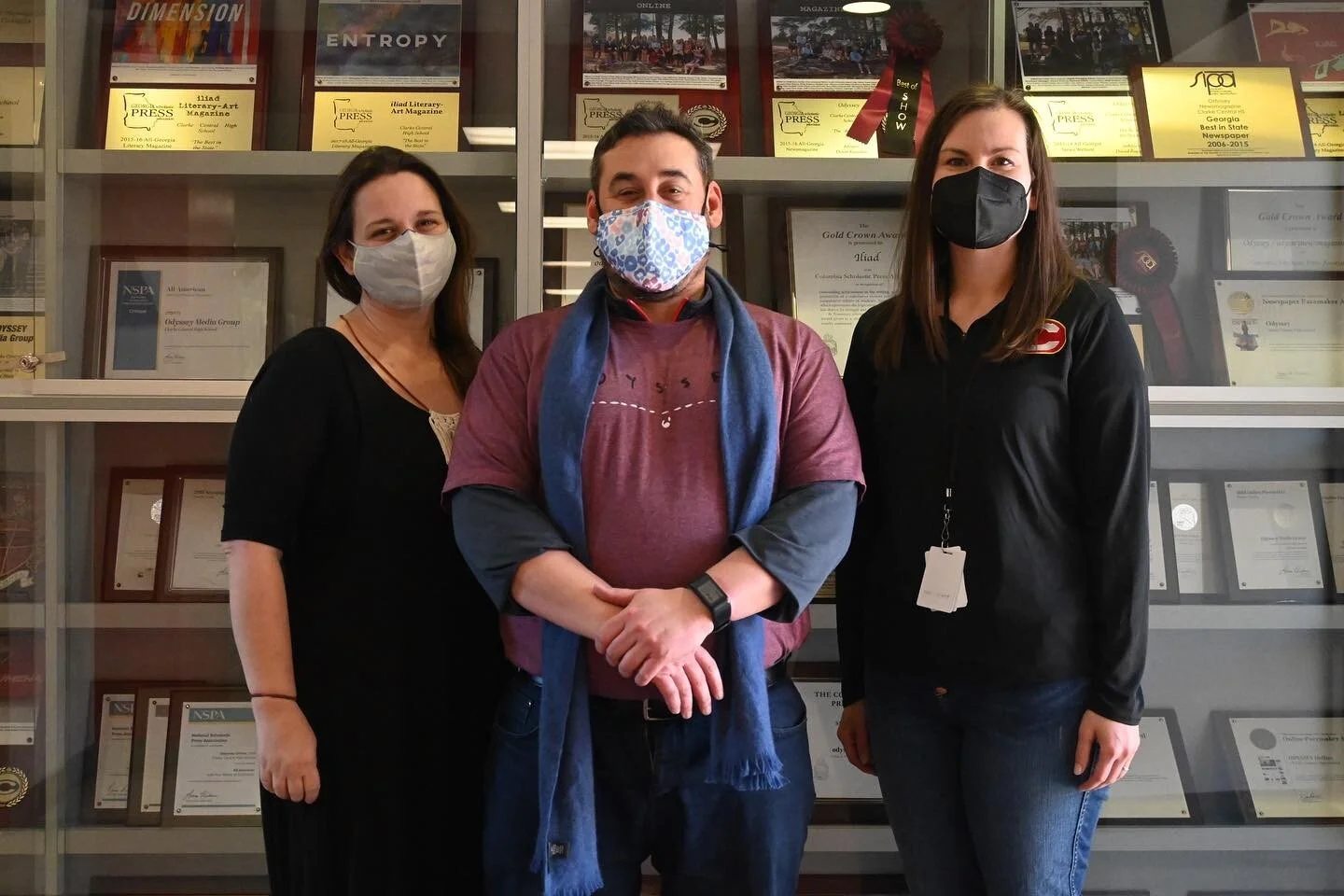 Happy January Birthdays to English department teachers (left to right) Jennifer Tesler, David Ragsdale and Kaela Sweeney!