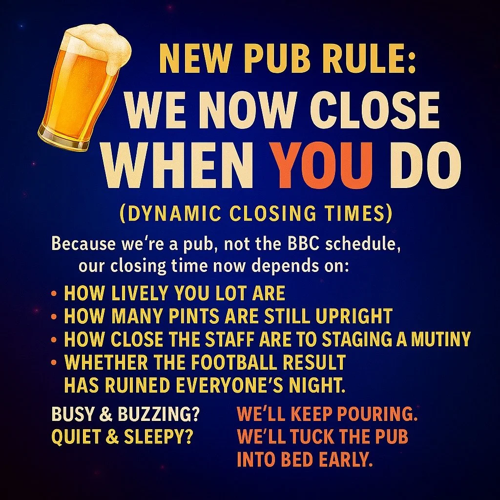 New hours at the Cricketers’ Arms