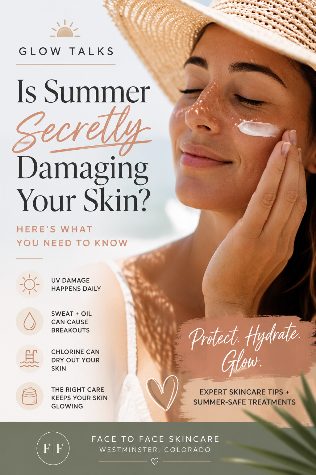 Summer Skincare Tips | How to Protect Your Skin in Colorado | Face to Face Skincare
