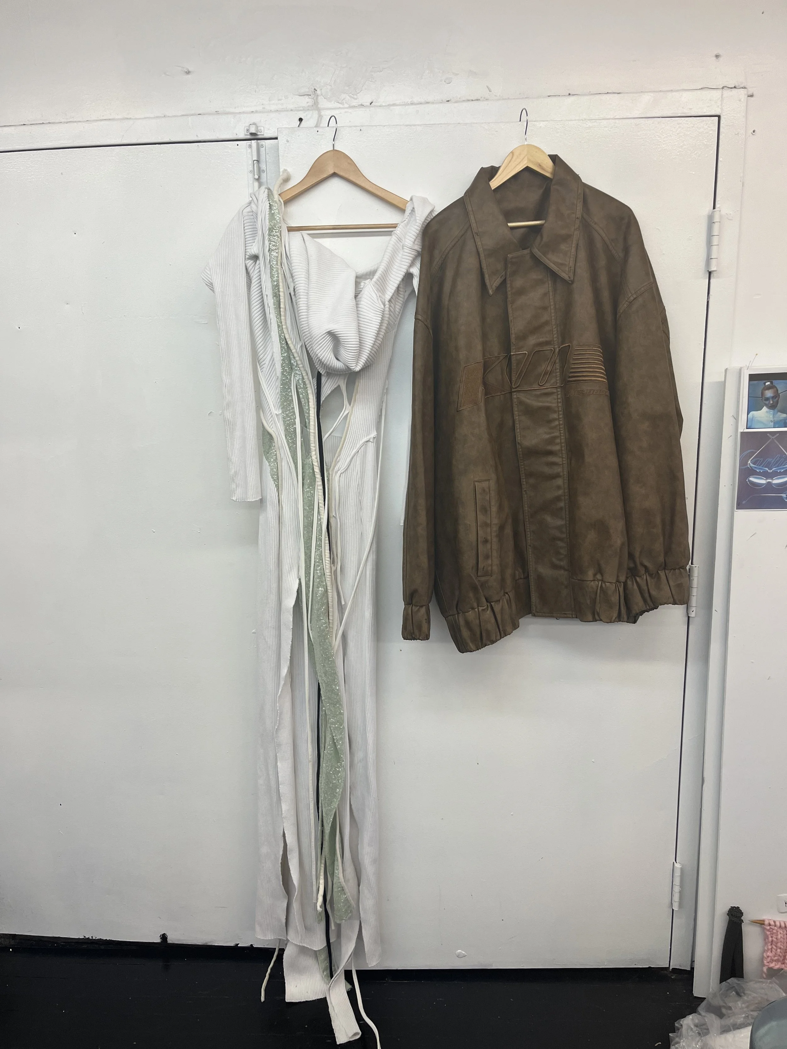 Dress by Ottolinger. Earrings by Panconesi. Shoes by By Far 