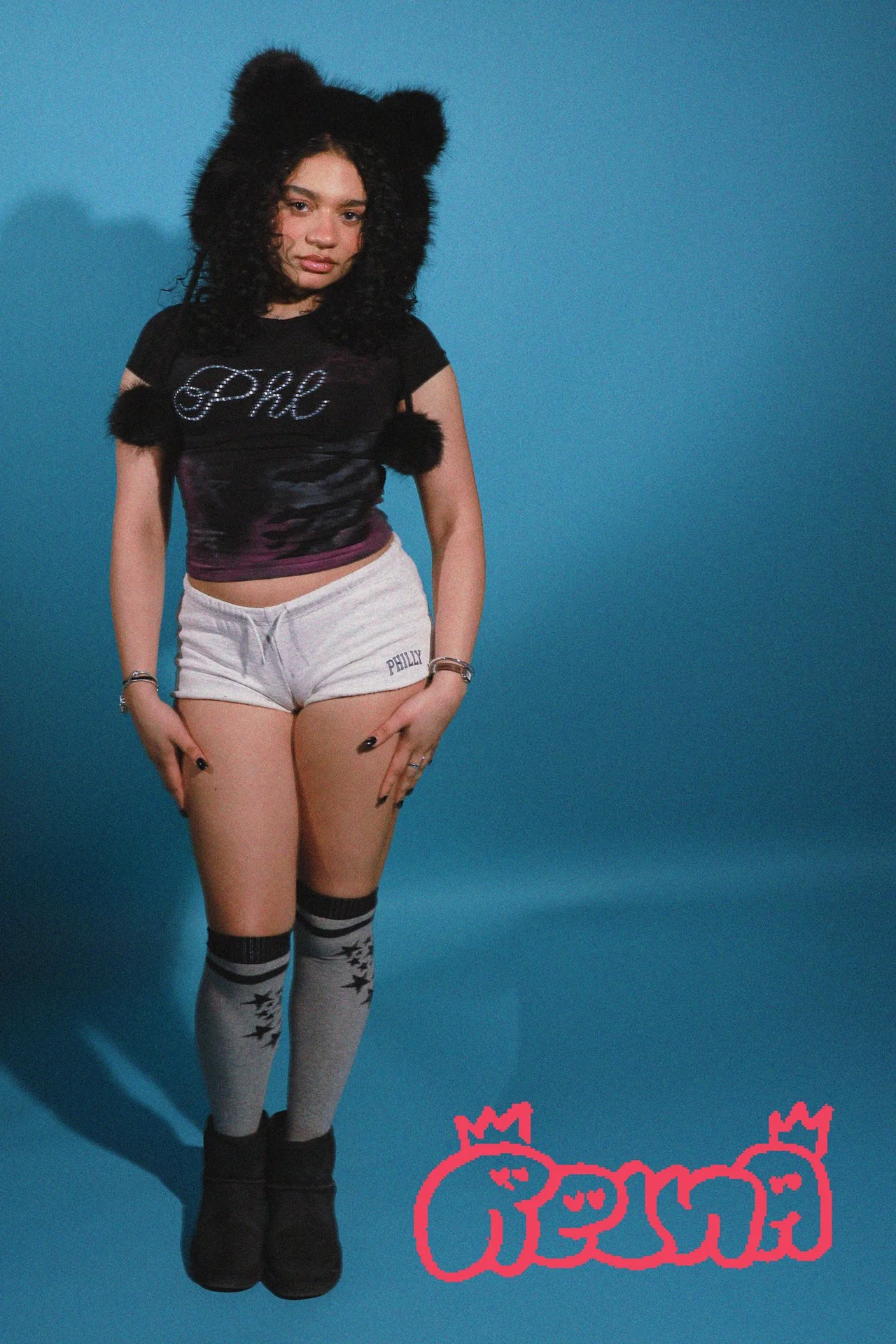 Joanna wears the PHL Baby Tee