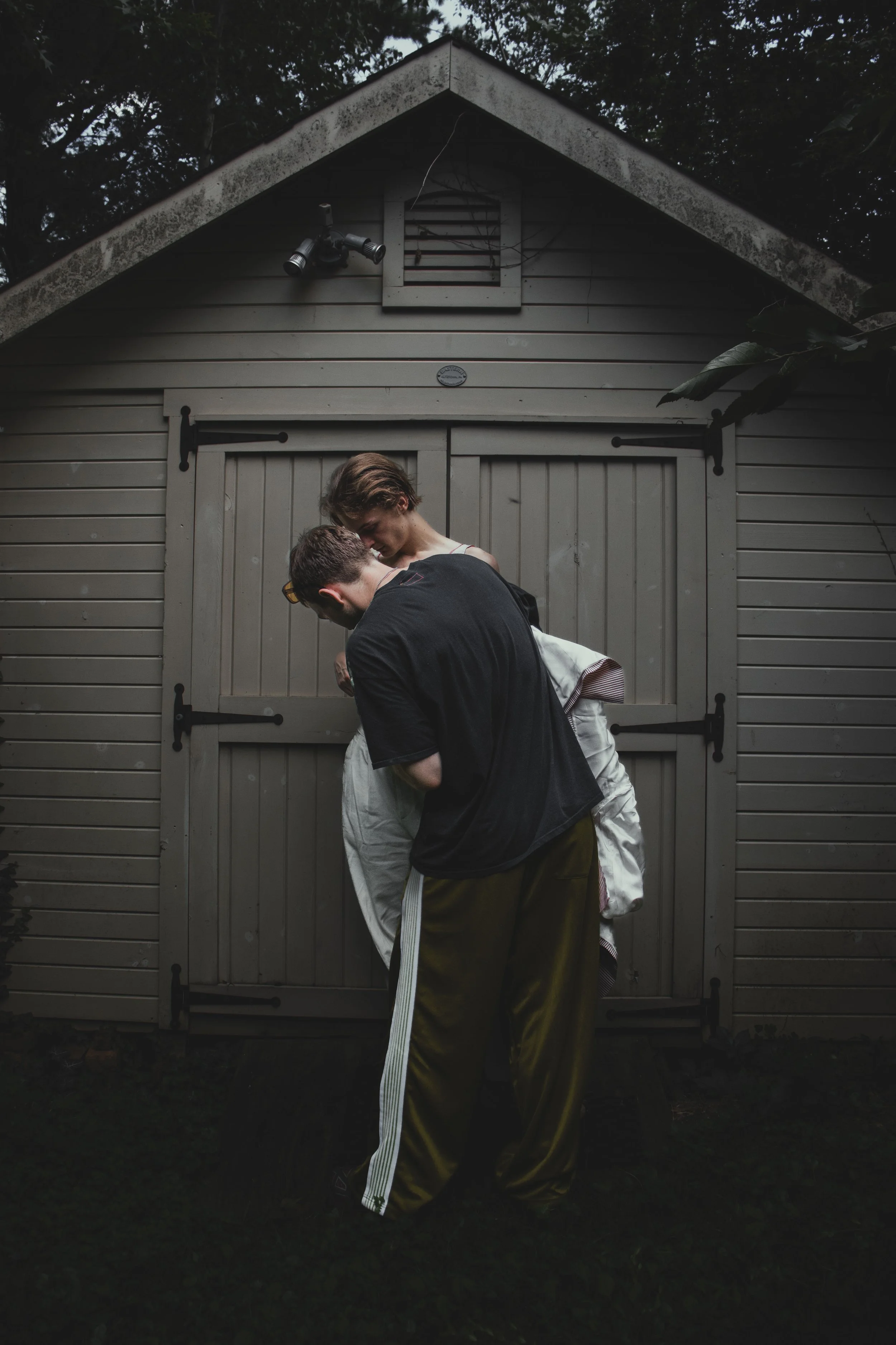 Rentboy's 8 hottest takes in woods Logan Yuhas styling Emma Detwiler Photographer