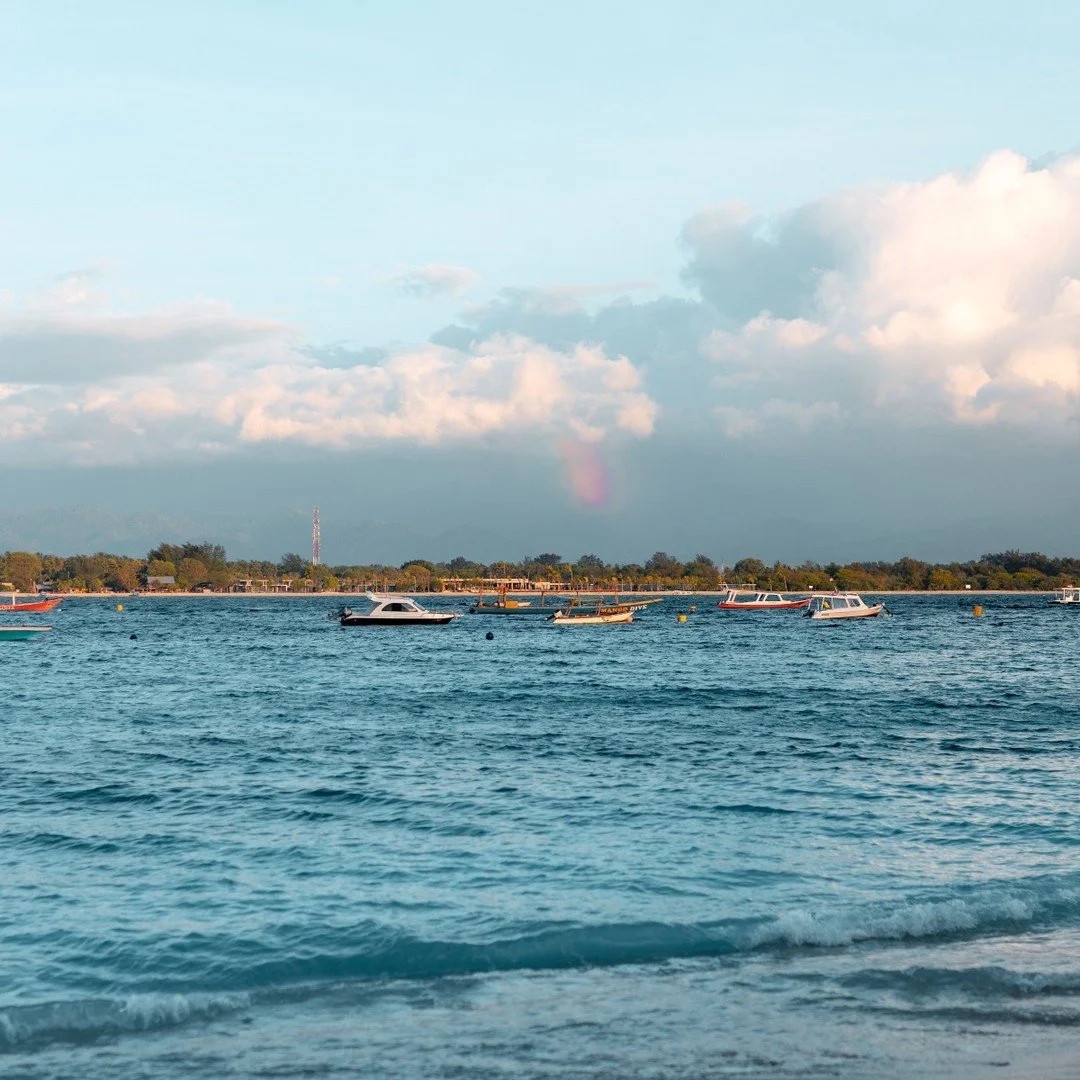 Sunsets on Gili T, Bali.