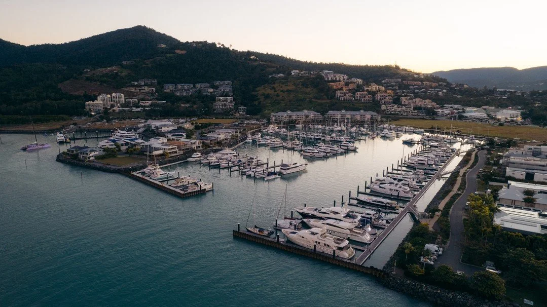Airlie Beach from above.