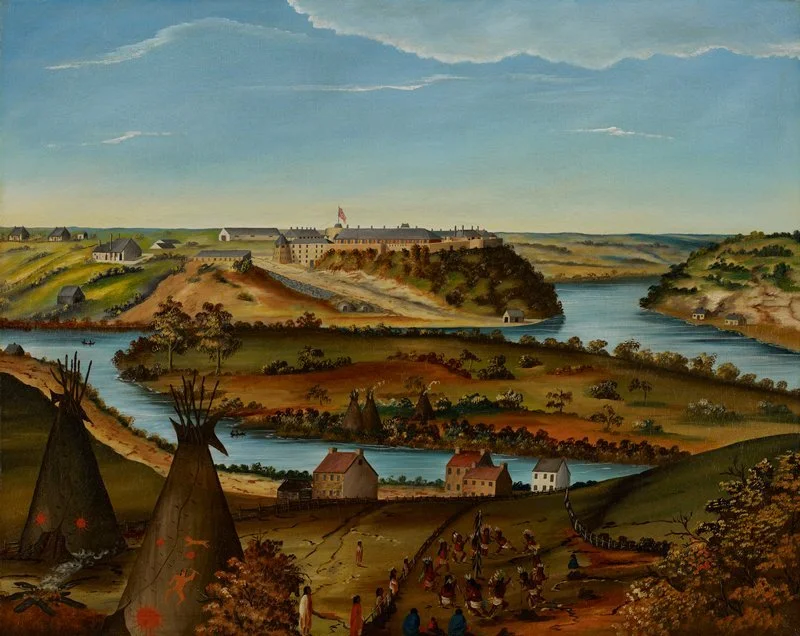 Edward K. Thomas, View of Fort Snelling, c. 1850, oil on canvas, Minneapolis Institute of Art, 44.21.