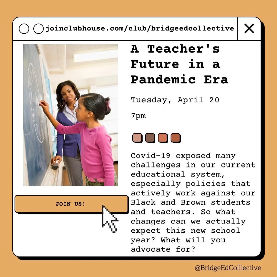 As we prepare for a new school year in a pandemic, what policy changes are you expecting in your school systems? What will you need to advocate for? 
.
.
.
#pandemic #school #virtuallearning #inpersonlearning #backtoschool #education #blackteachersma