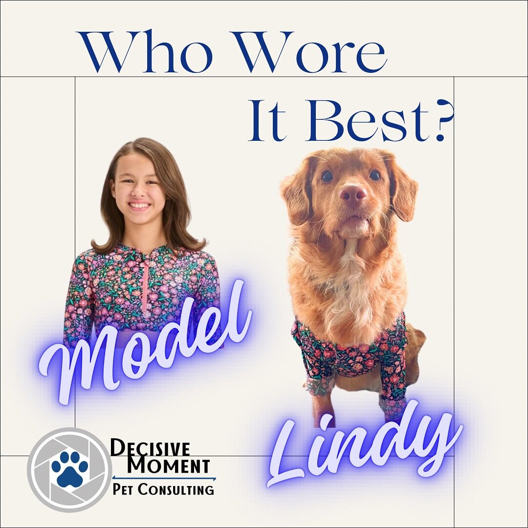 Who wore it better?!!? 

#carewithconsent #cooperativecare #doginclothes #targetstyle