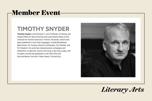Literary Arts: Timothy Snyder