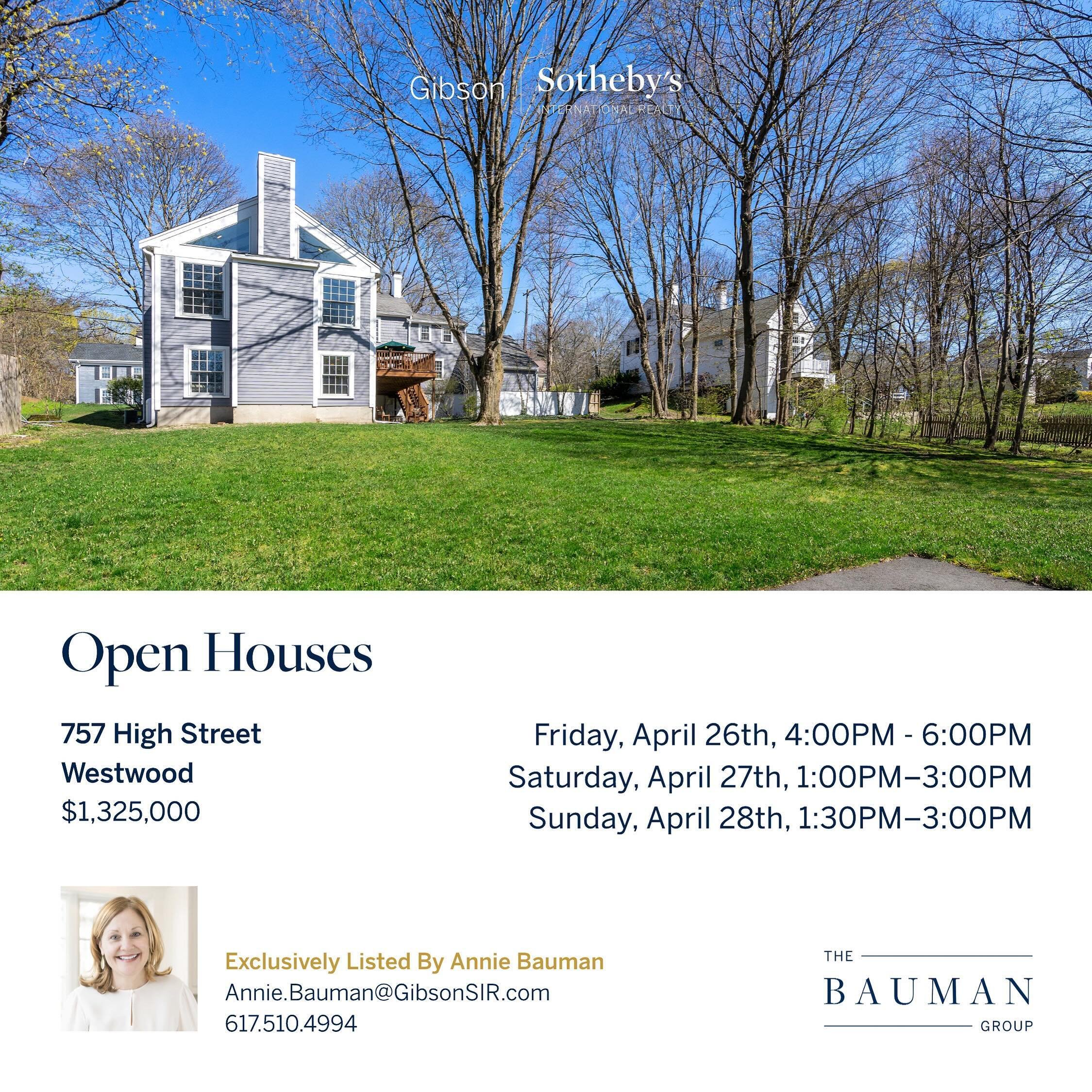 OPEN HOUSES begin NOW. 757 High Street Westwood is for families, downsizers, rightsizers and everyone in between. A rare offering in a housing market starved for interesting, functional, move-in ready homes. #thebaumangroup #gibsonsothebysinternation