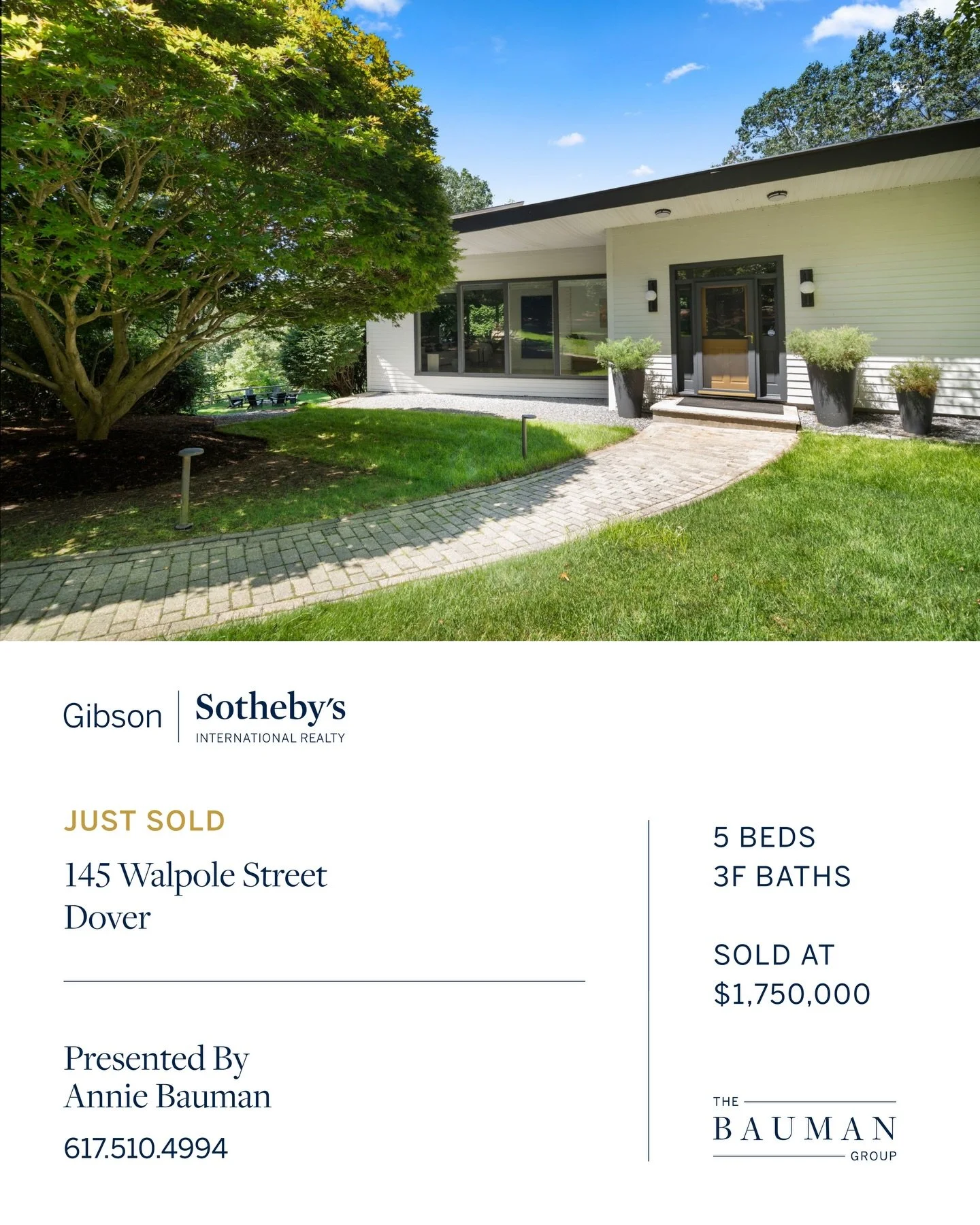 Congratulations to my faithful sellers and the new owners of this MCM (mid century modern) iconic Dover home which closed yesterday.

Like all marketing plans, it began with the home's story and rich history as well as how its timeless design served 