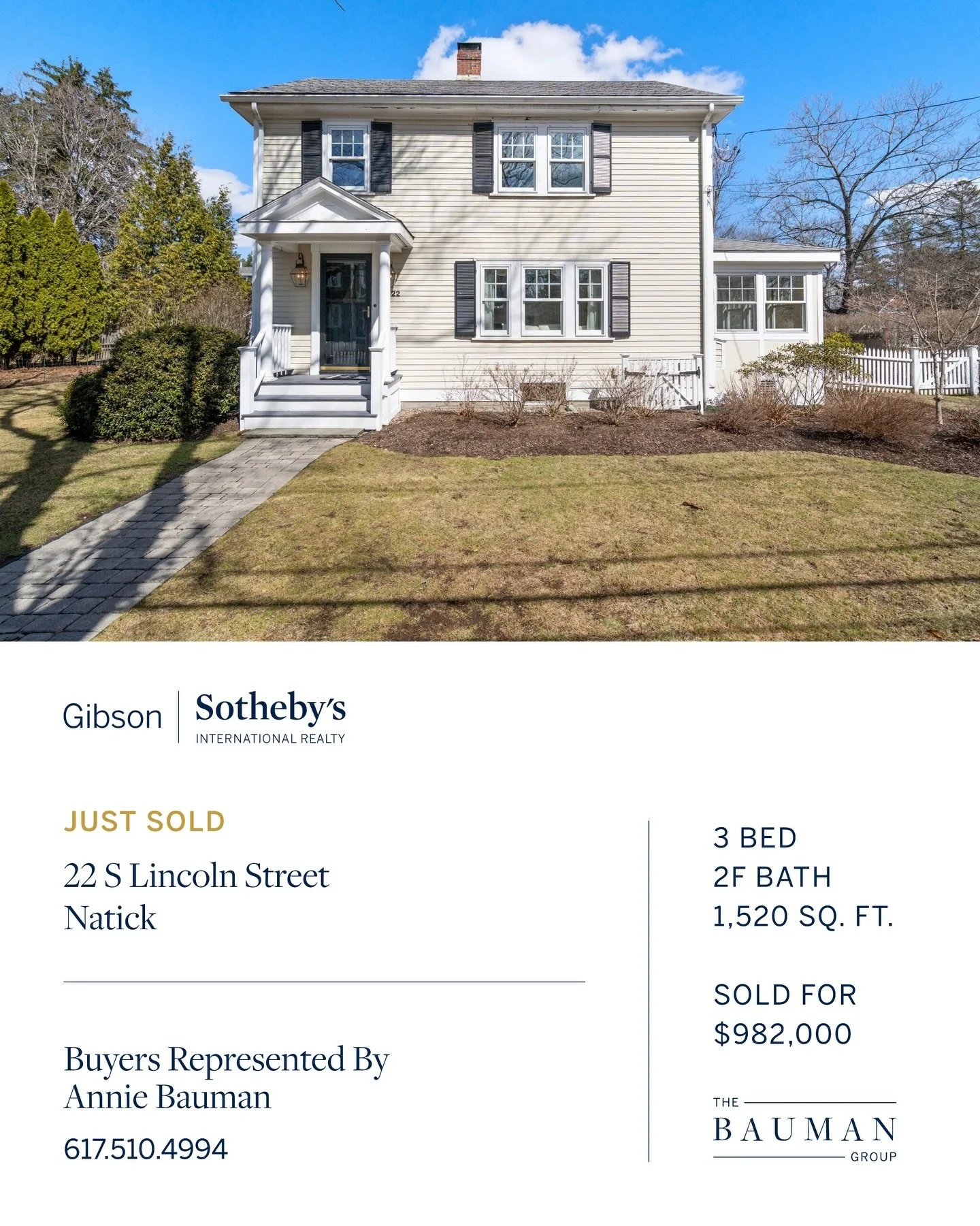 The Bauman Group is so grateful for a busy week of closings. From Natick to Milford to Dover, we brought our outstanding clients to a successful close. How exciting is it to bear witness to the next chapter, beginnings, or forever homes for clients w