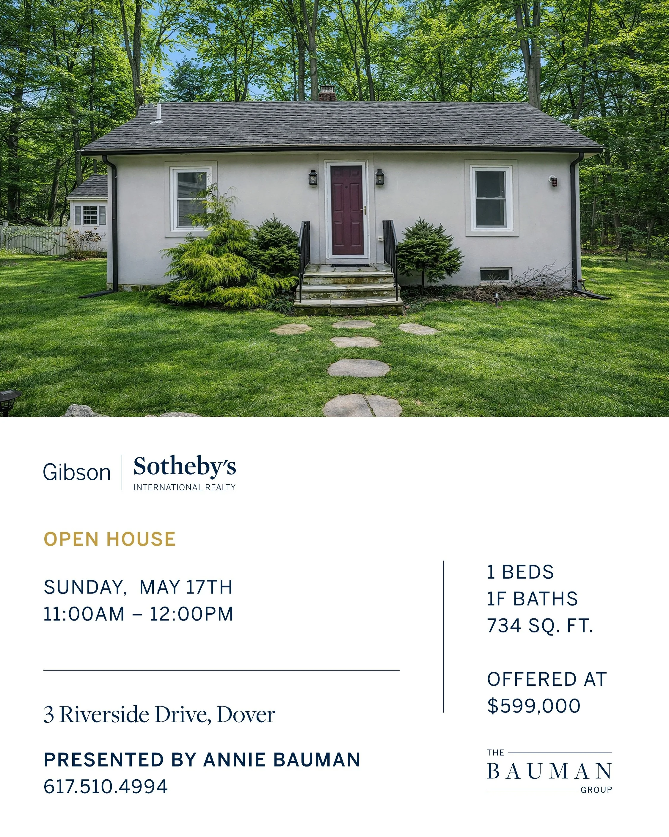 🌞Sunshine and highs in the 80s tomorrow=perfect weather for touring these two Dover beauties. 

11-12 3 Riverside Drive DOVER Offered for $599k
Pristine cottage on Dover's northside is a one bed/one bath cottage w/working wood burning fireplace, ful